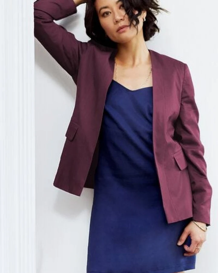 l'amour est bleu Minimalistischer Blazer