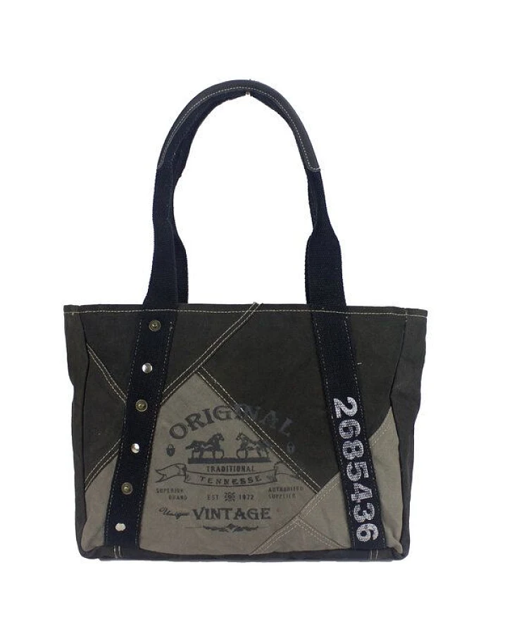 Sunsa Tasche Canvas Handtasche große Shopper Vintage Schultertasche