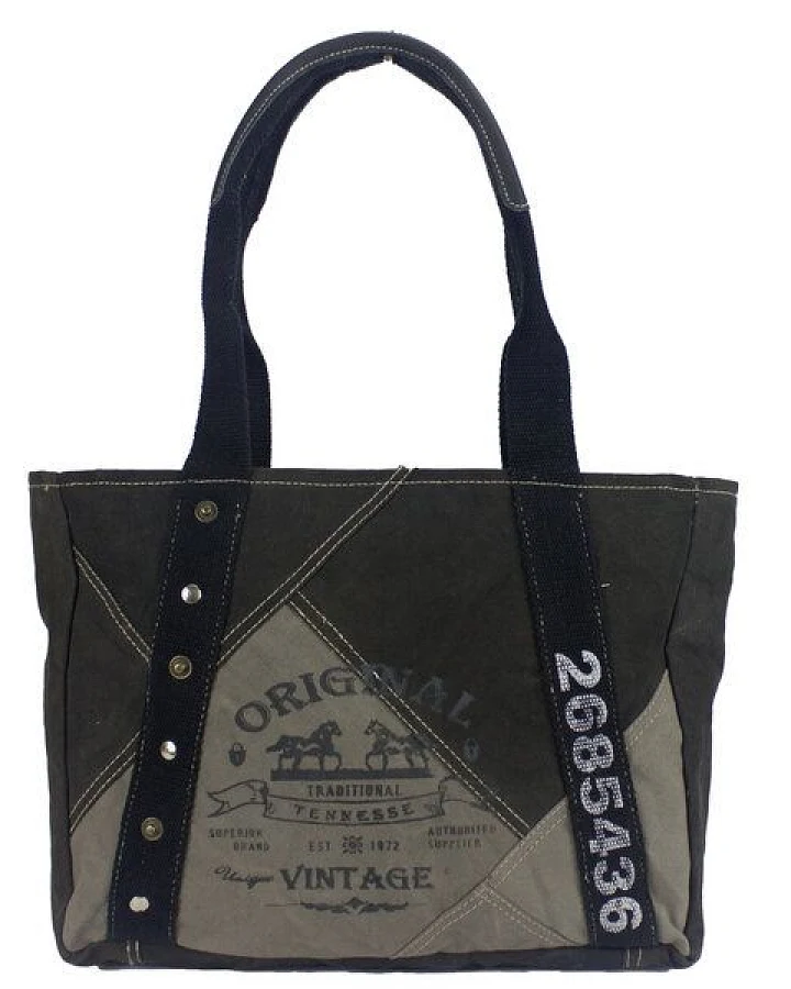 Sunsa Tasche Canvas Handtasche große Shopper Vintage Schultertasche