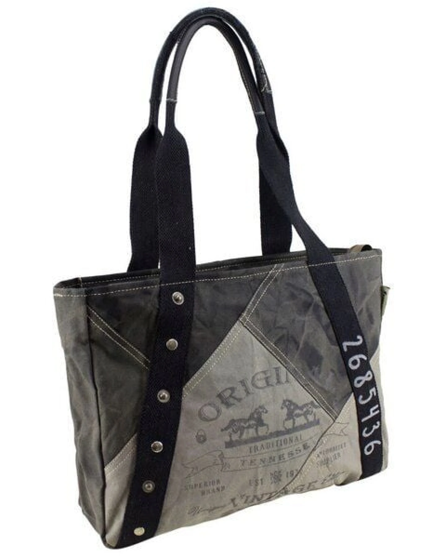 Sunsa Tasche Canvas Handtasche große Shopper Vintage Schultertasche – Ansicht 3