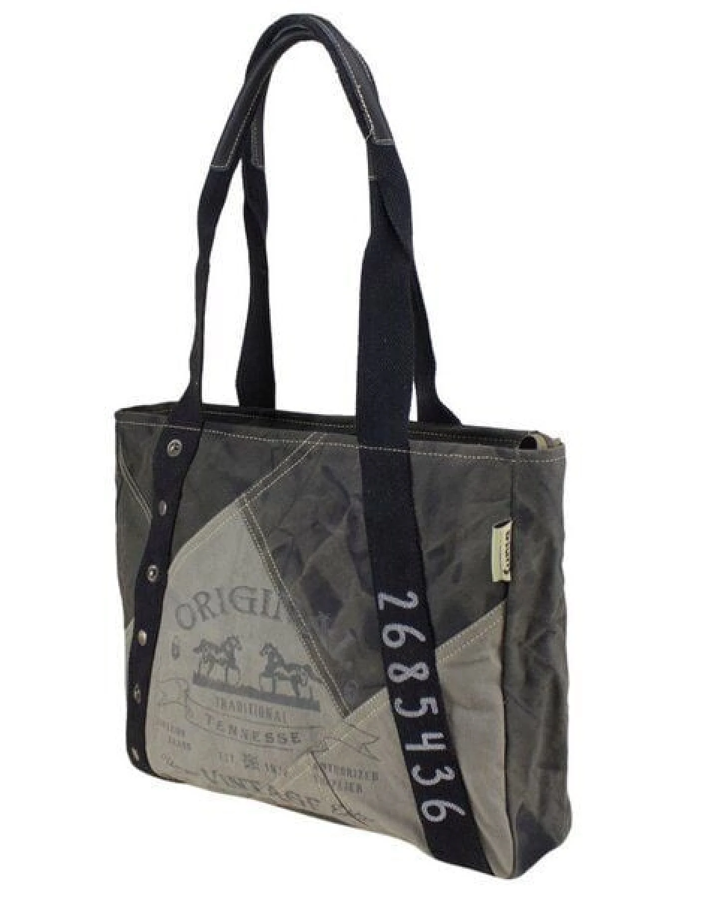 Sunsa Tasche Canvas Handtasche große Shopper Vintage Schultertasche – Ansicht 4