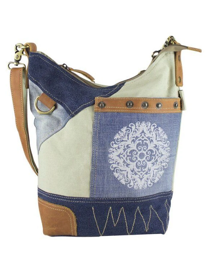 Sunsa Umhängetasche Nachhaltige Jeanstasche Crossbody Tasche