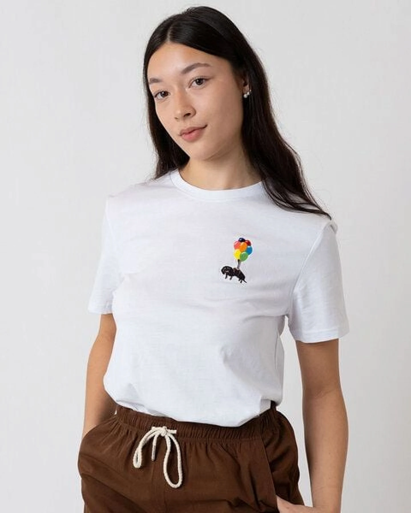 Bavarian Caps Damen T-Shirt Dackelexpress Mini - Weiß – Ansicht 2