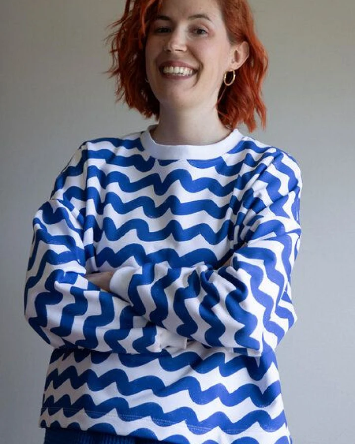 Ecostories Oversized Sweatshirt Welle