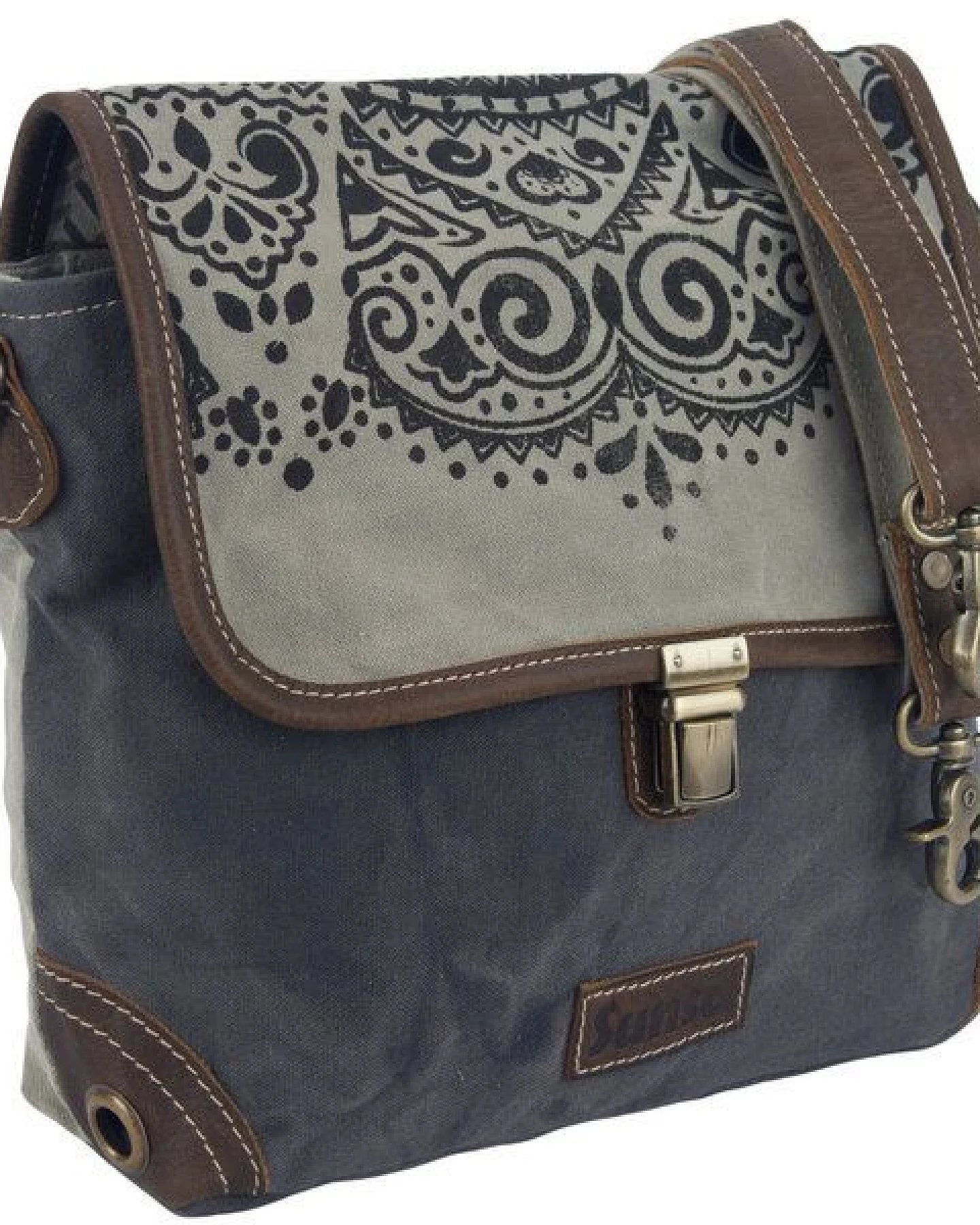 Sunsa Damen Messenger Tasche Canvas Umhängetasche Mandala Motiv Schultertasche – Ansicht 4