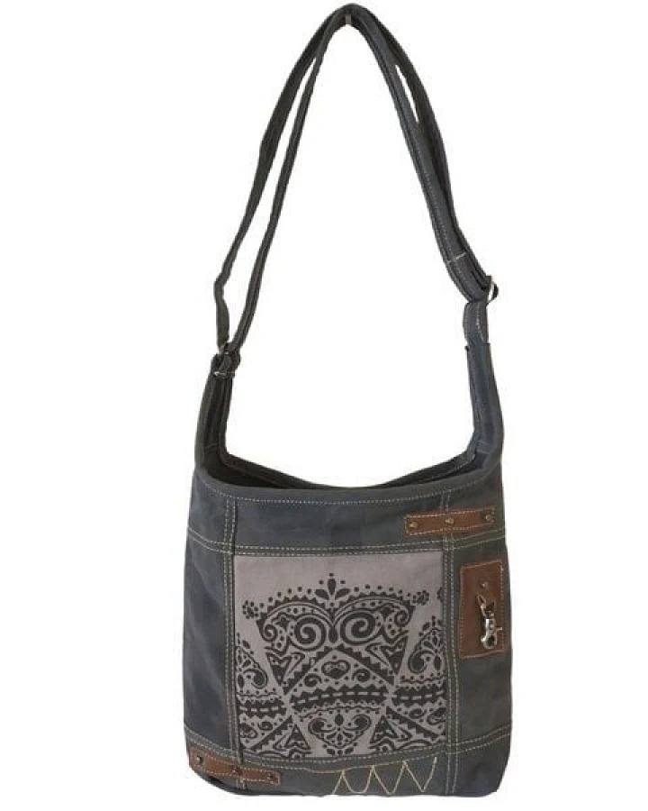 Sunsa Hobo Tasche Canvas Umhängetasche Mandala Motiv Schultertasche