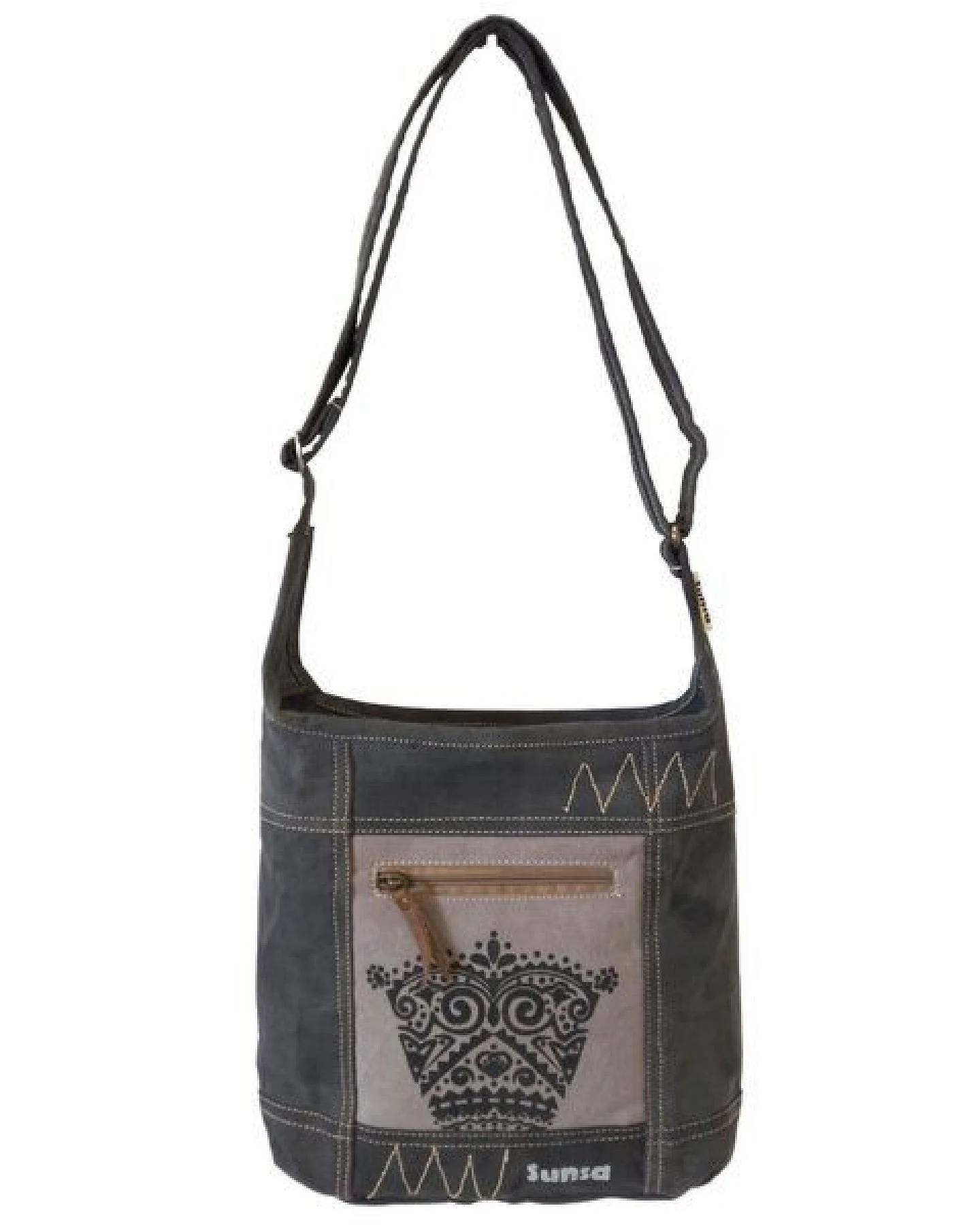Sunsa Hobo Tasche Canvas Umhängetasche Mandala Motiv Schultertasche – Ansicht 3