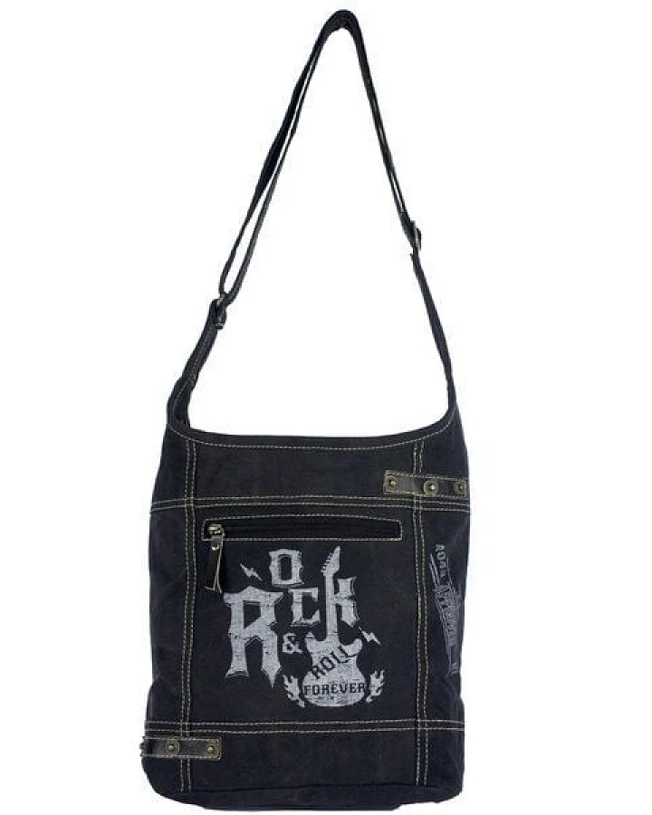 Sunsa Hobo Tasche schwarze Umhängetasche Damen Handtasche Canvas Schultertasche