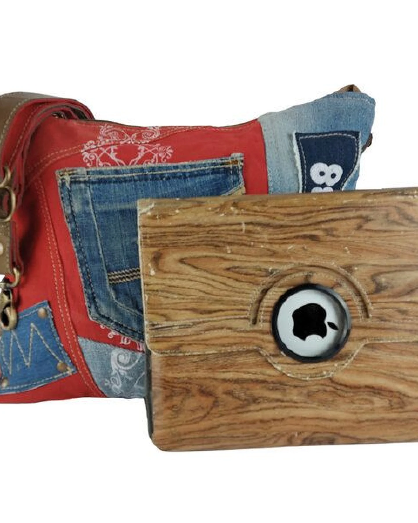 Sunsa recycelte Jeanstasche. Nachhaltige Umhängetasche Canvas Crossbody Bag – Ansicht 3