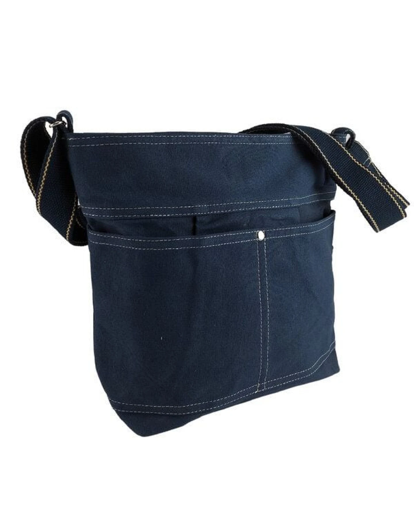 Domelo gewachste Canvas Umhängetasche. Damen wasserabweisende blaue Hobo Tasche – Ansicht 4