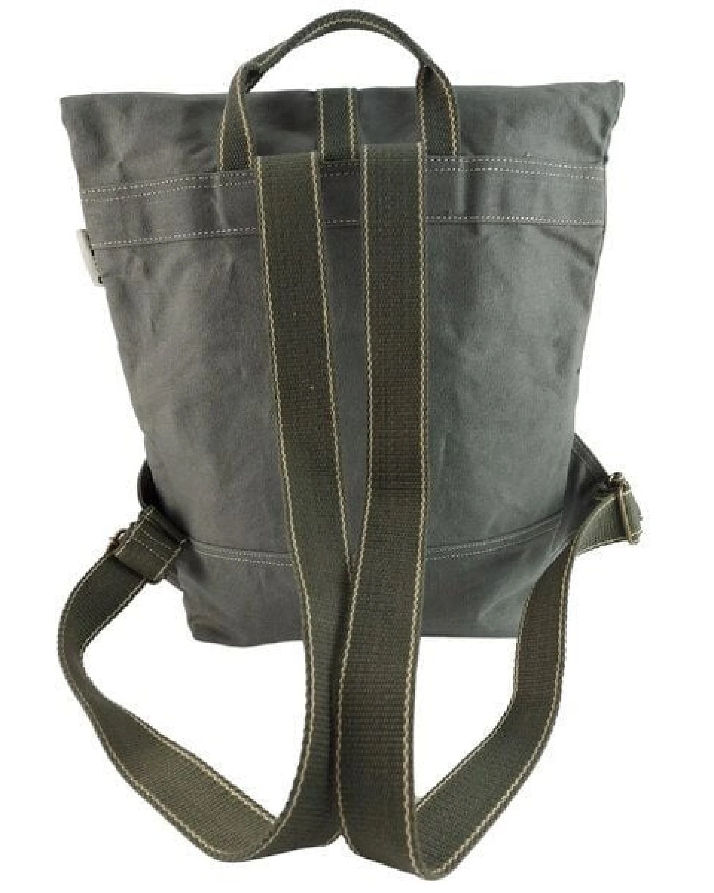 Domelo Rucksack. Dunkelblaue wasserabweisende Unisex Backpack, gewachste Canvas Ranzen – Ansicht 4
