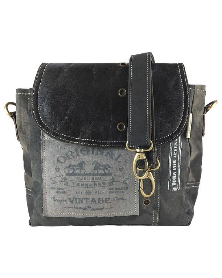 Sunsa Messenger Tasche Vintage Umhängetasche Canvas Schultertasche Mittelgroße Corssbody Bag