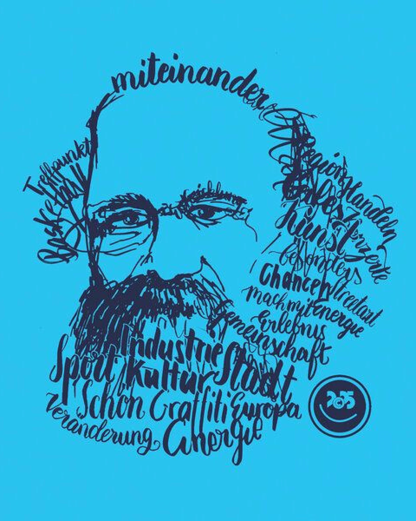 Spangeltangel T-Shirt, Karl-Marx-Motiv bedruckt, Handlettering, Chemnitz, nachhaltig, Stadt, Herren, Damen, Unisex, Biobaumwolle – Ansicht 3