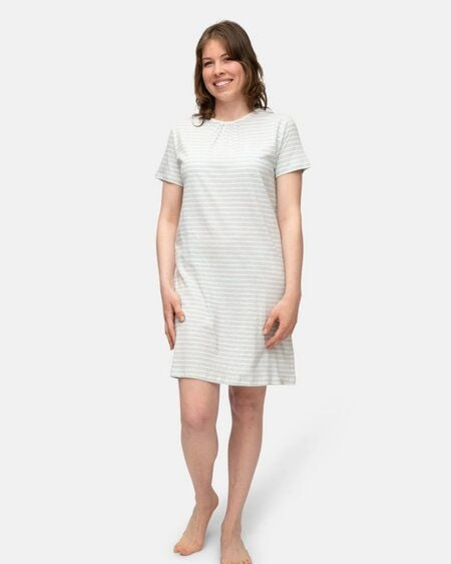 greenjama Sleepshirt mit Leinen-Anteil, GOTS-zertifiziert – Ansicht 2