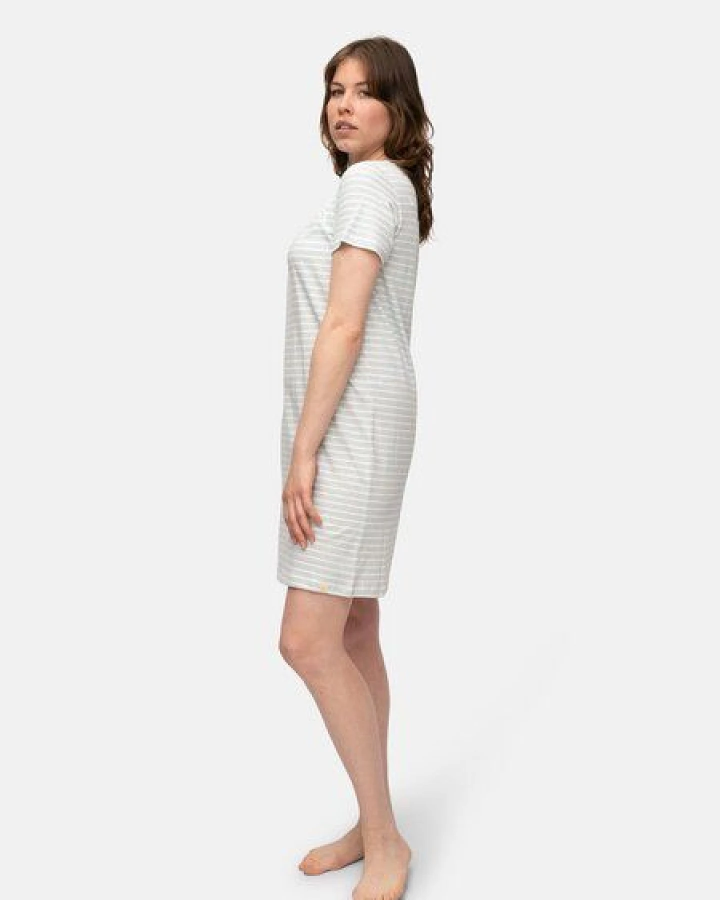 greenjama Sleepshirt mit Leinen-Anteil, GOTS-zertifiziert – Ansicht 3