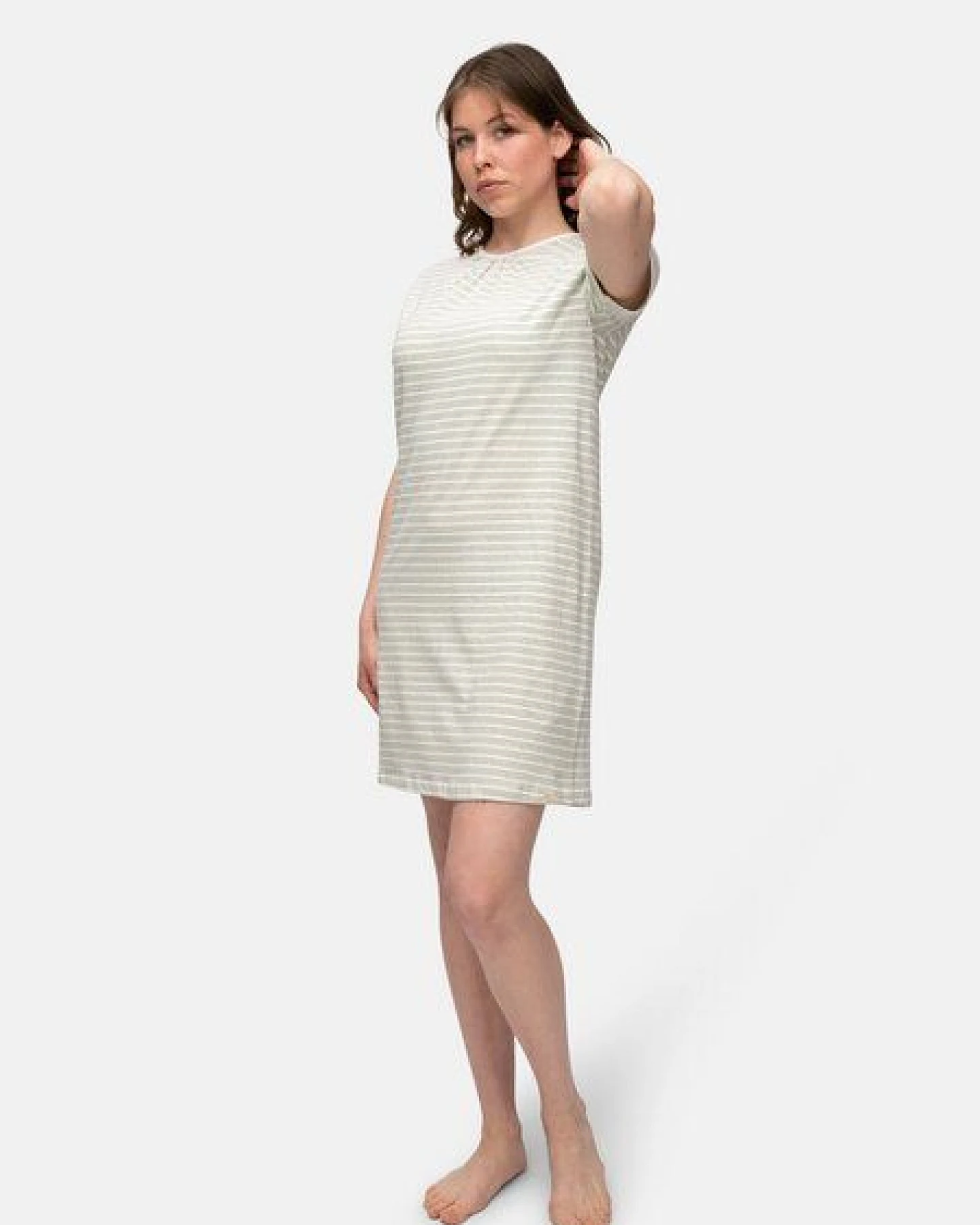 greenjama Sleepshirt mit Leinen-Anteil, GOTS-zertifiziert – Ansicht 3