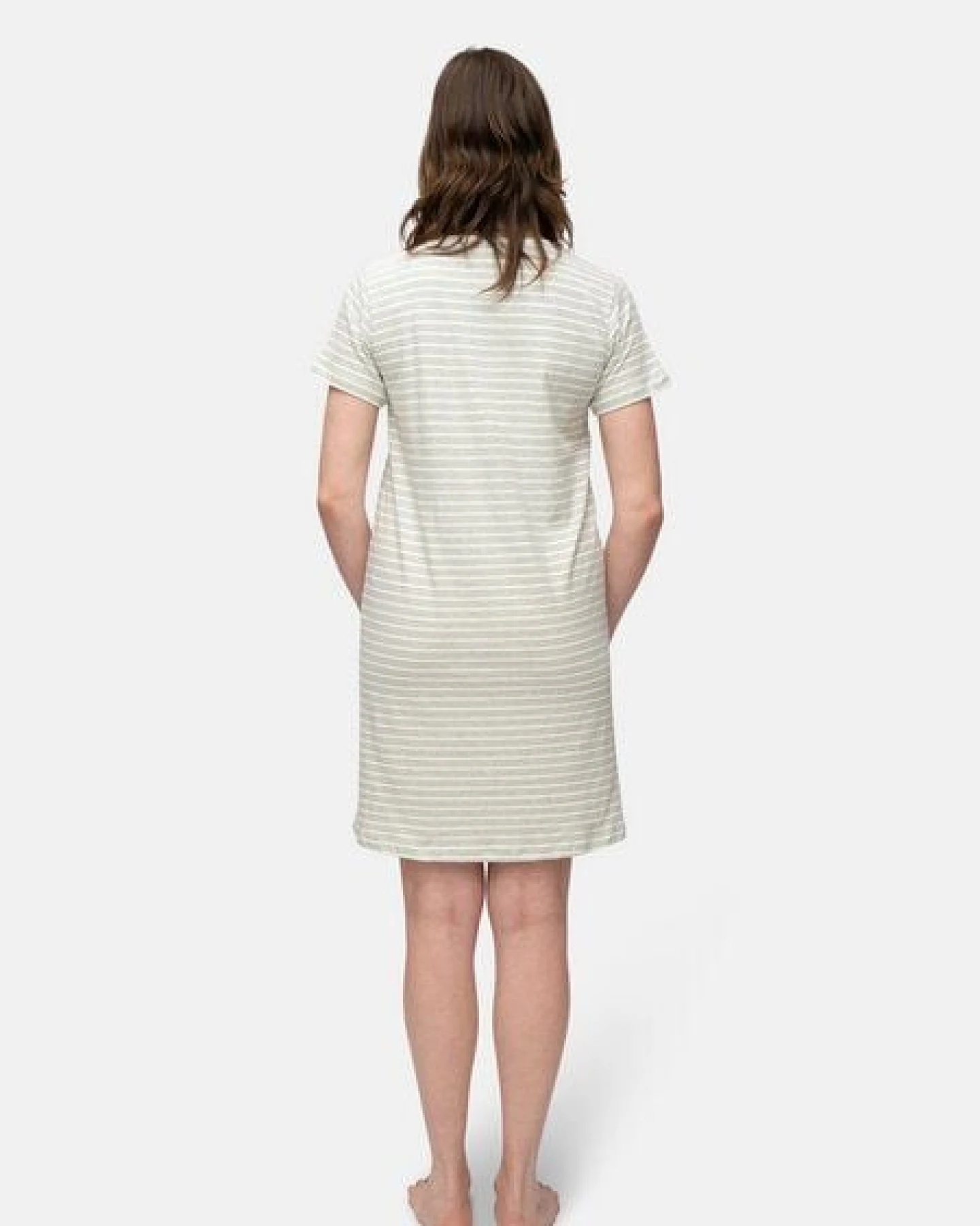 greenjama Sleepshirt mit Leinen-Anteil, GOTS-zertifiziert – Ansicht 4