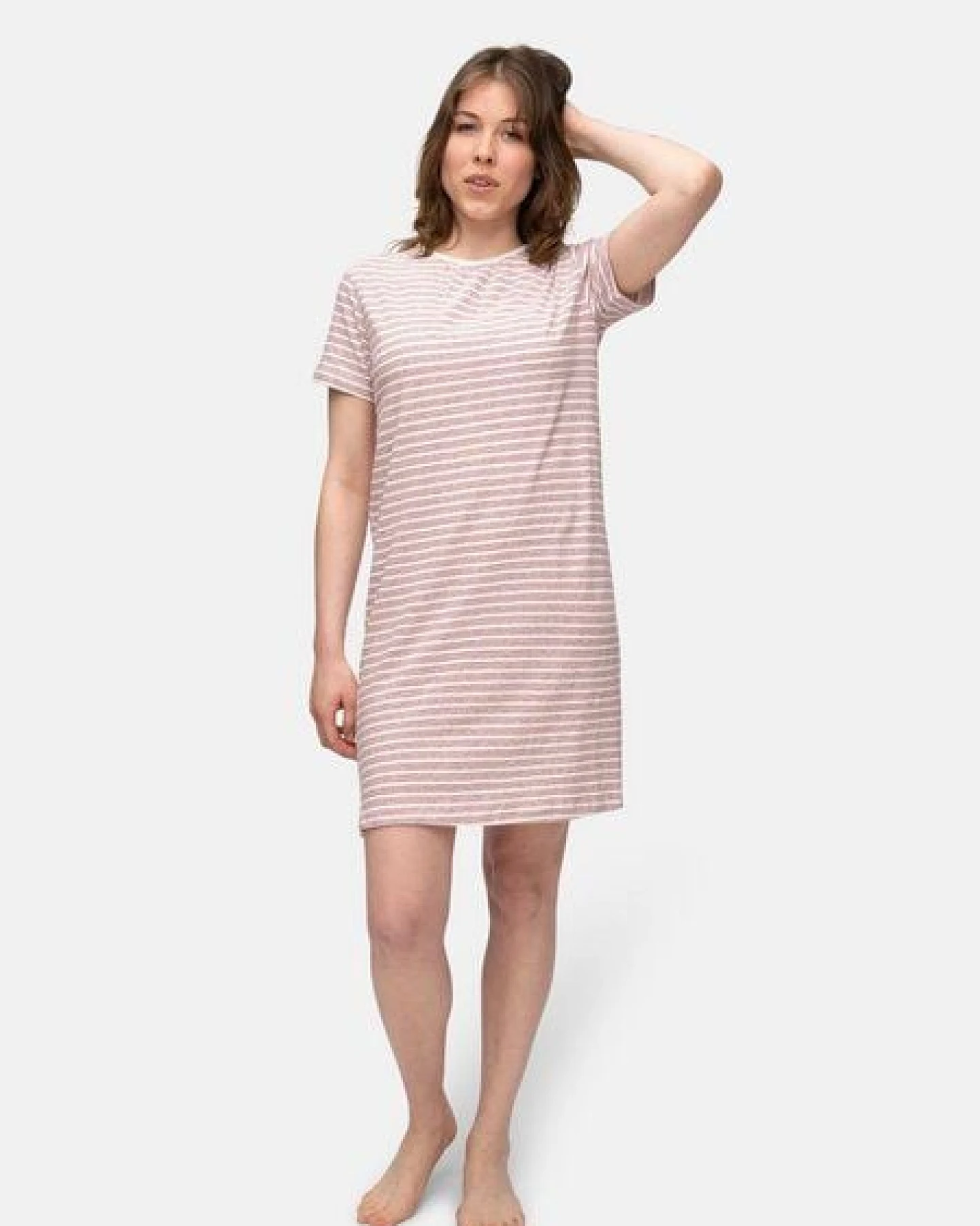 greenjama Sleepshirt mit Leinen-Anteil, GOTS-zertifiziert – Ansicht 2