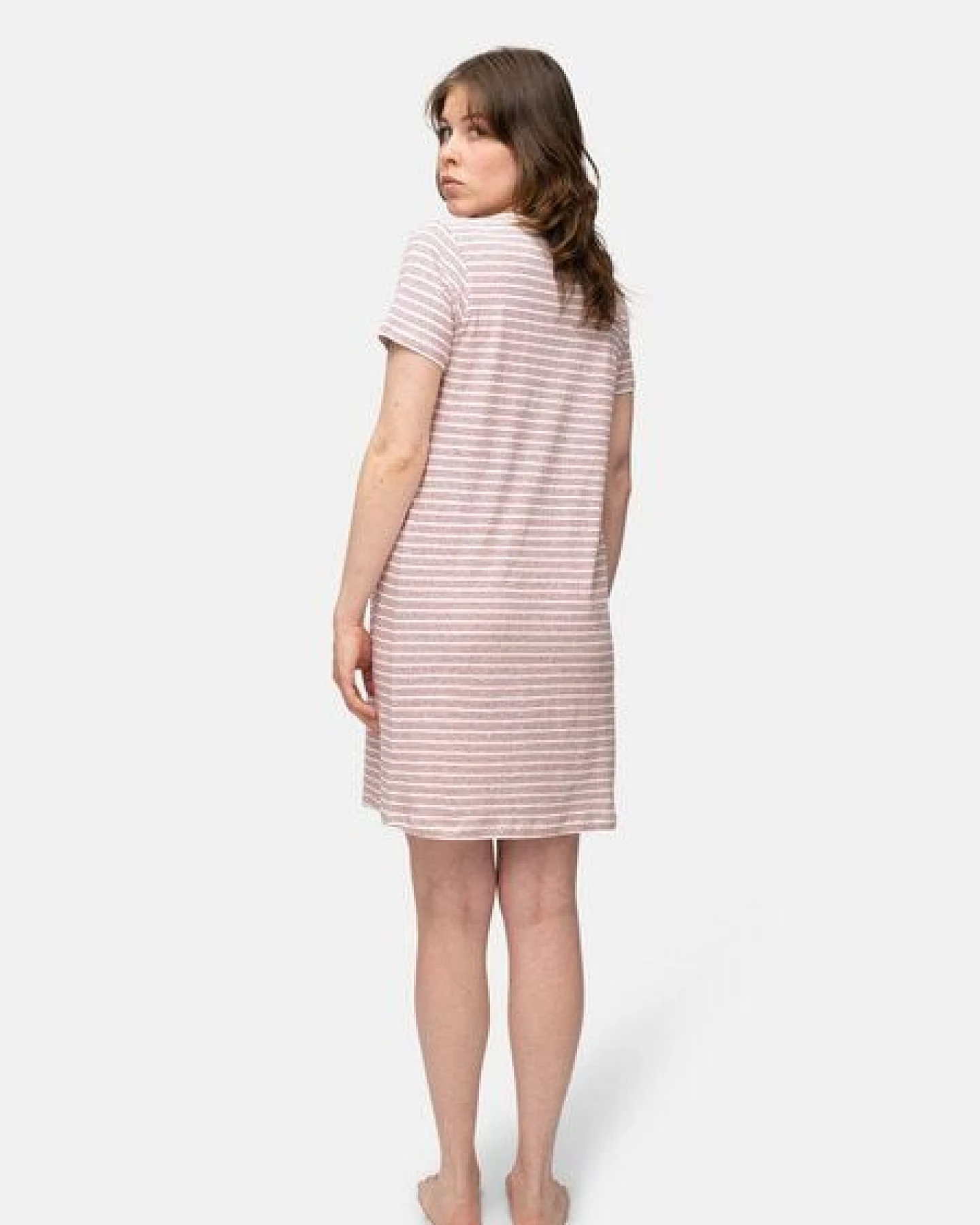 greenjama Sleepshirt mit Leinen-Anteil, GOTS-zertifiziert – Ansicht 4