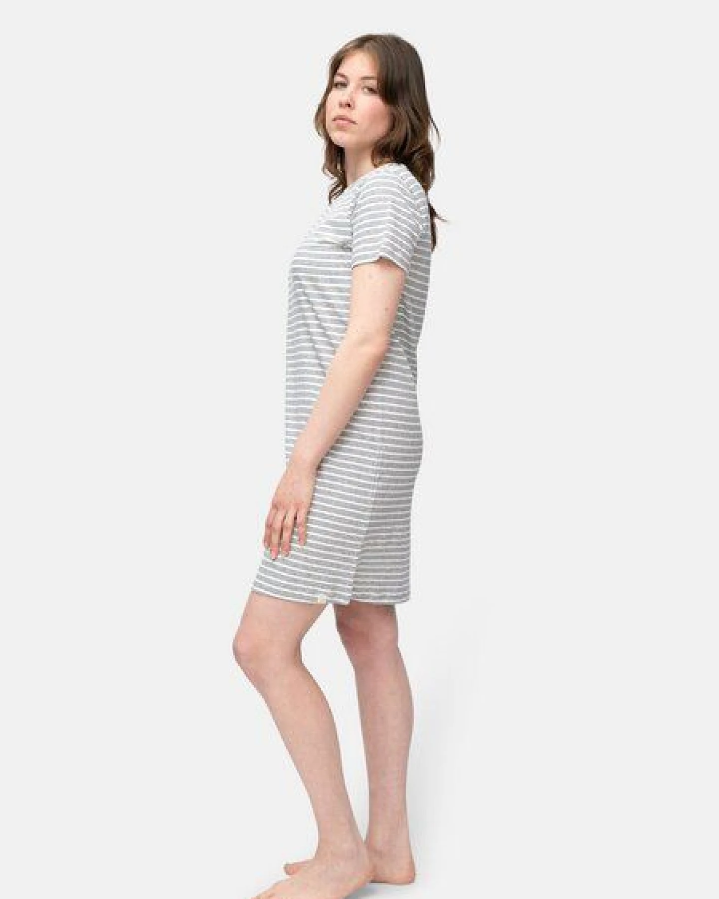 greenjama Sleepshirt mit Leinen-Anteil, GOTS-zertifiziert – Ansicht 3
