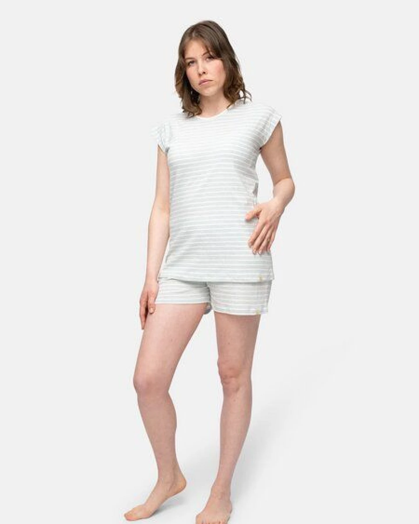 greenjama T-Shirt mit Leinen-Anteil, GOTS-zertifiziert – Ansicht 2