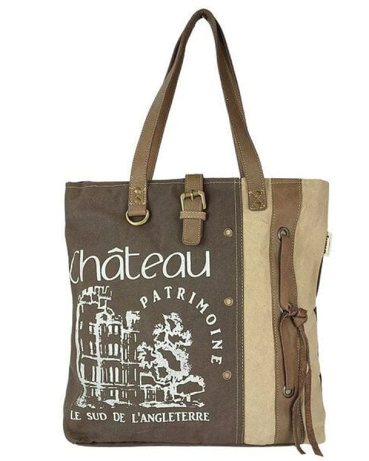 Sunsa Vintage Tasche Canvas Schultertasche große Shopper Damen Handtasche Einkaufstasche