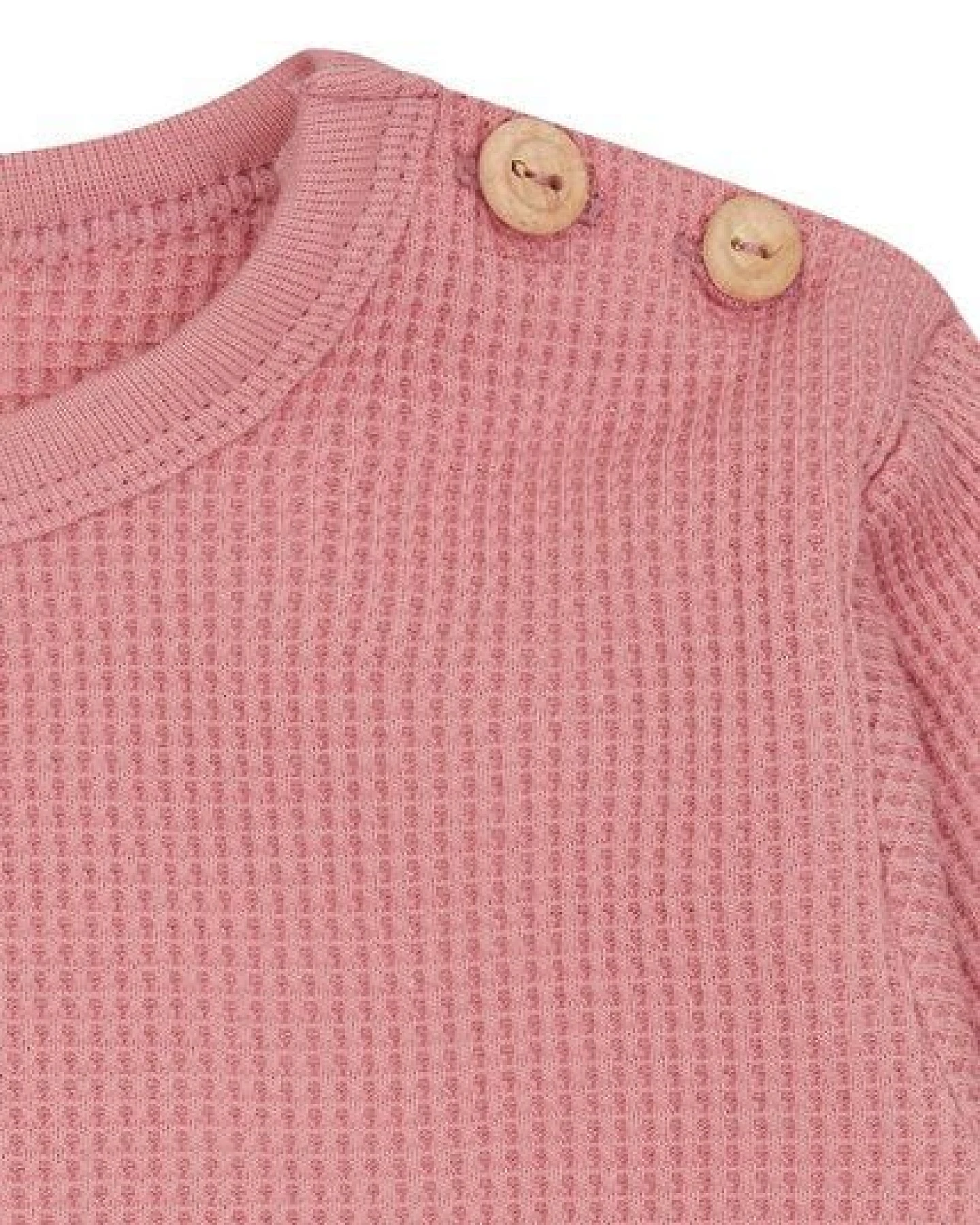 loud + proud Babys & Kinder Shirt in Waffelstruktur, GOTS-zertifiziert – Ansicht 3