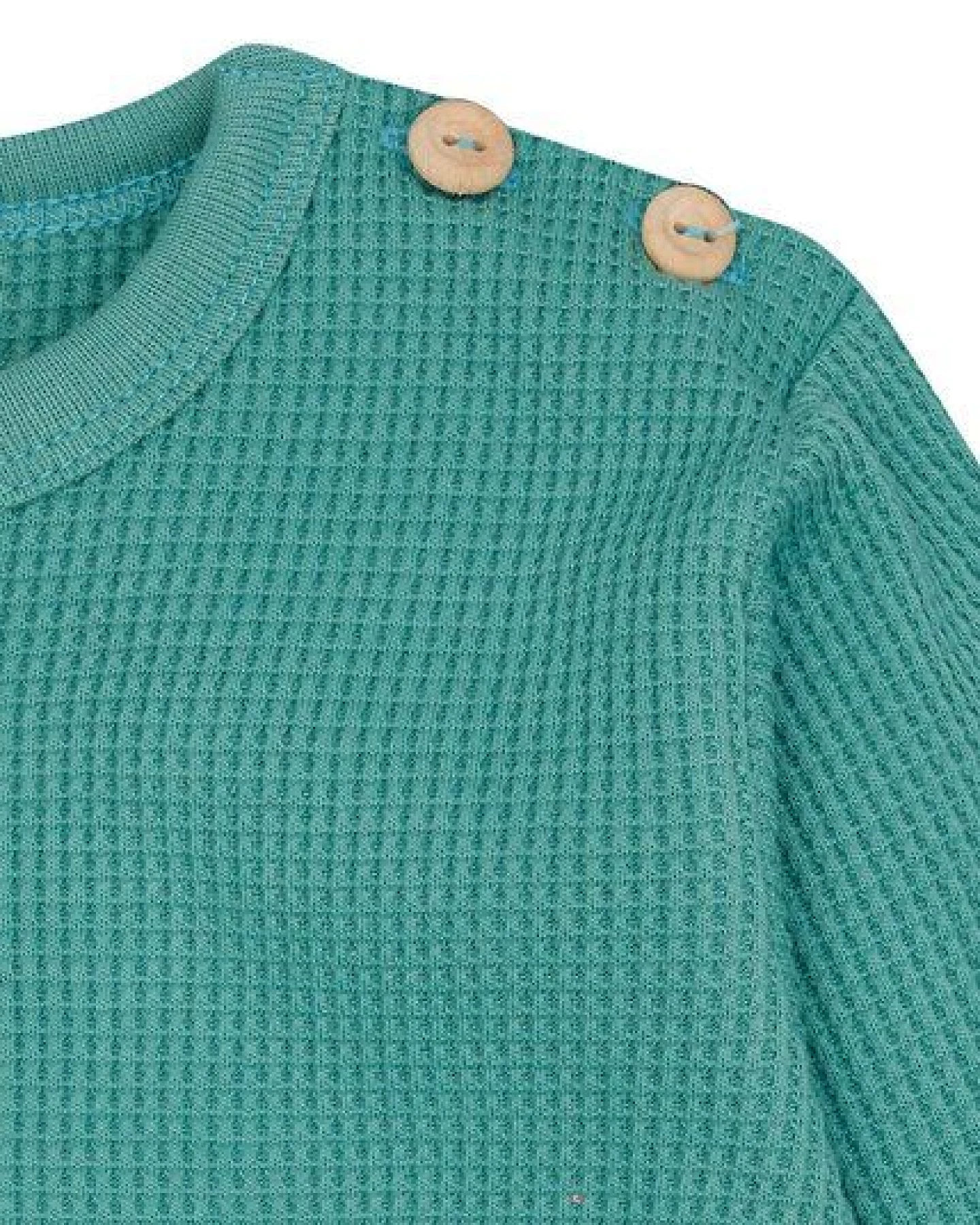loud + proud Babys & Kinder Shirt in Waffelstruktur, GOTS-zertifiziert – Ansicht 3