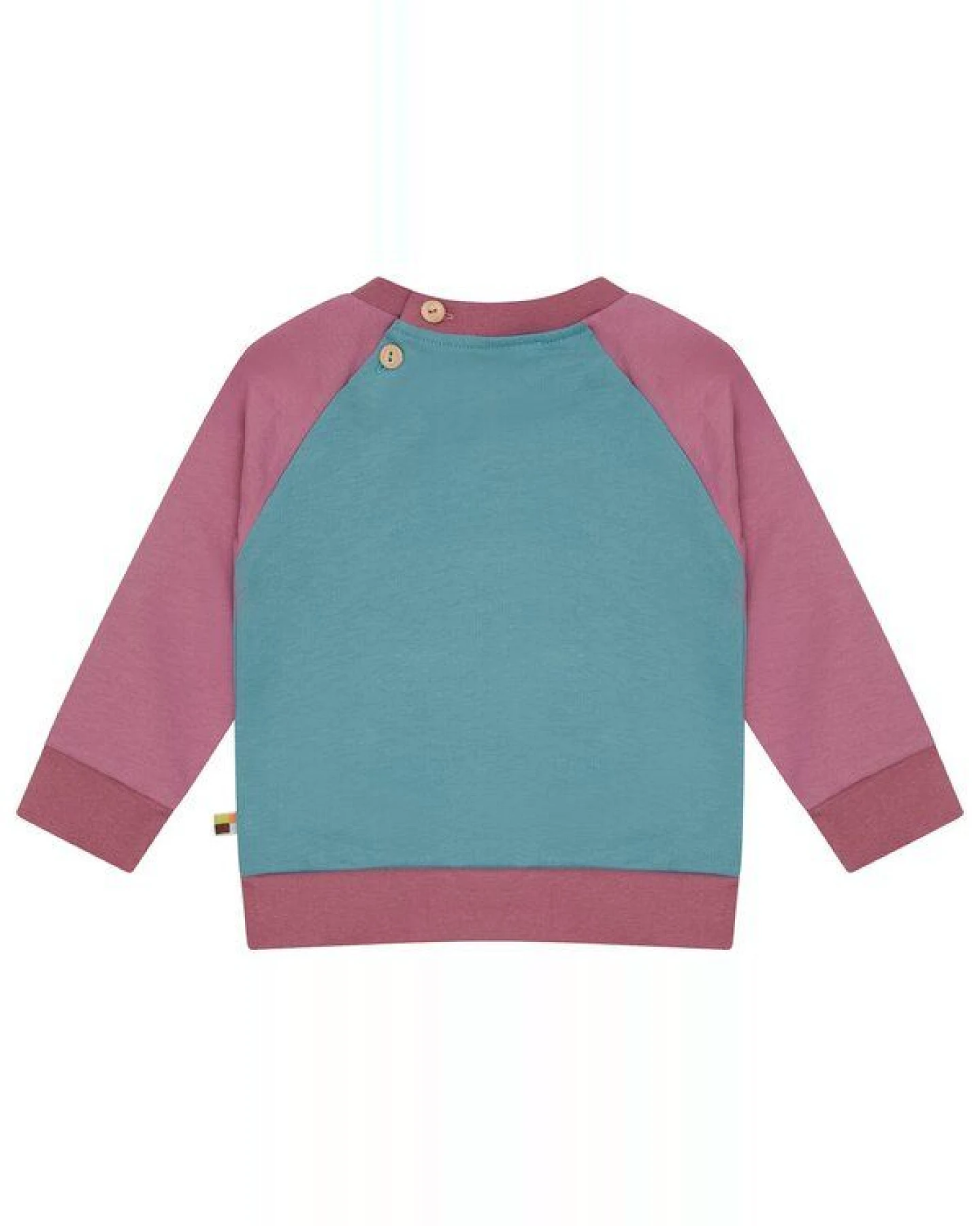 loud + proud Babys & Kinder Sweatshirt Colorblock, GOTS-zertifiziert – Ansicht 2