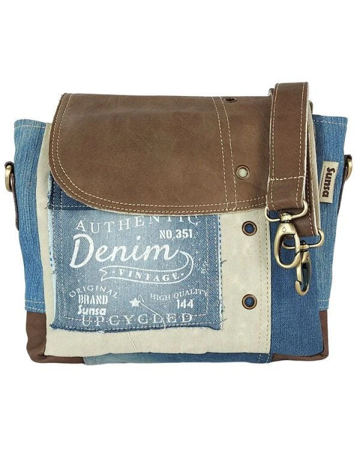 Sunsa Messenger Tasche Vintage Umhängetasche Canvas Schultertasche Mittelgroße Corssbody Bag