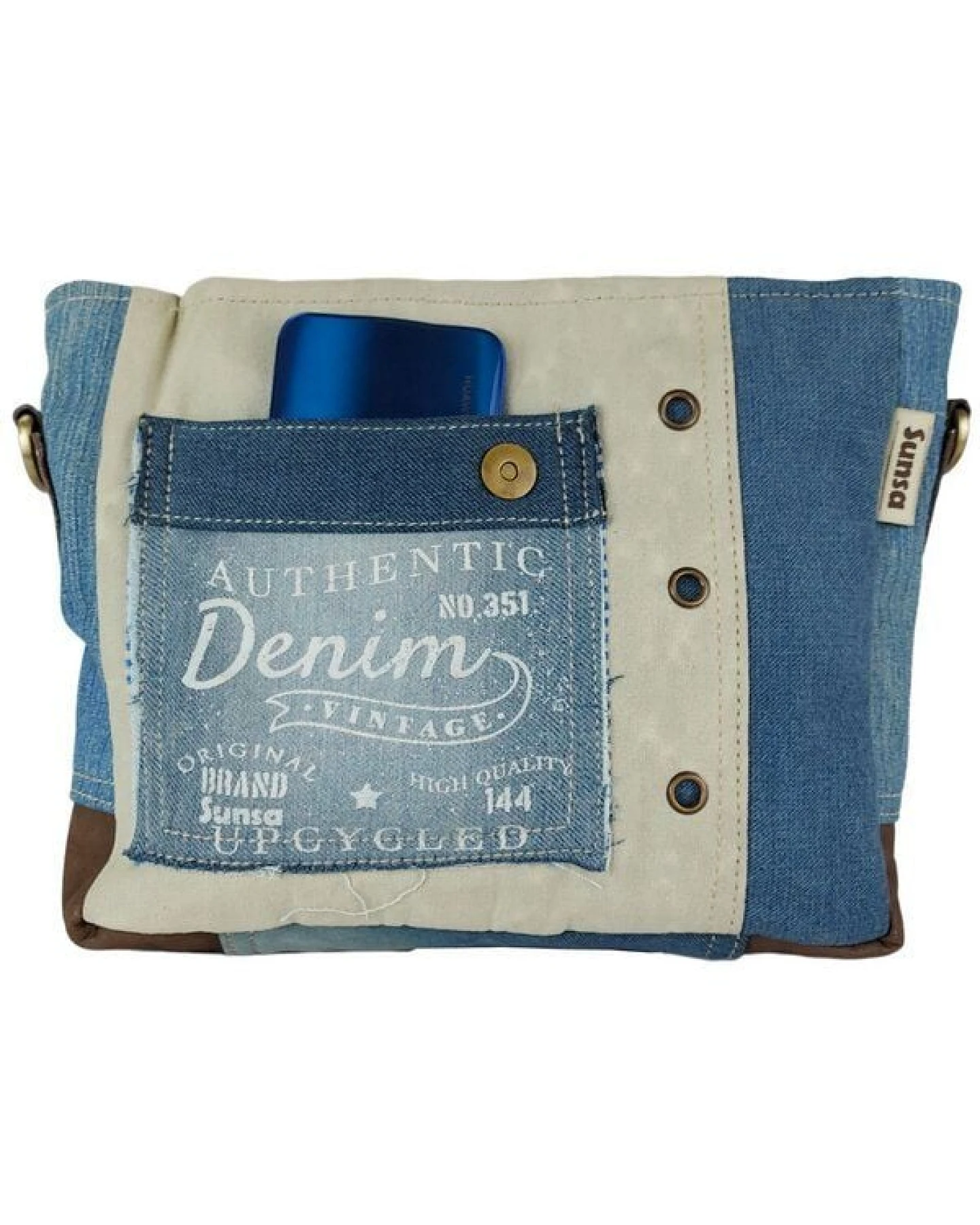 Sunsa Messenger Tasche Vintage Umhängetasche Canvas Schultertasche Mittelgroße Corssbody Bag – Ansicht 4