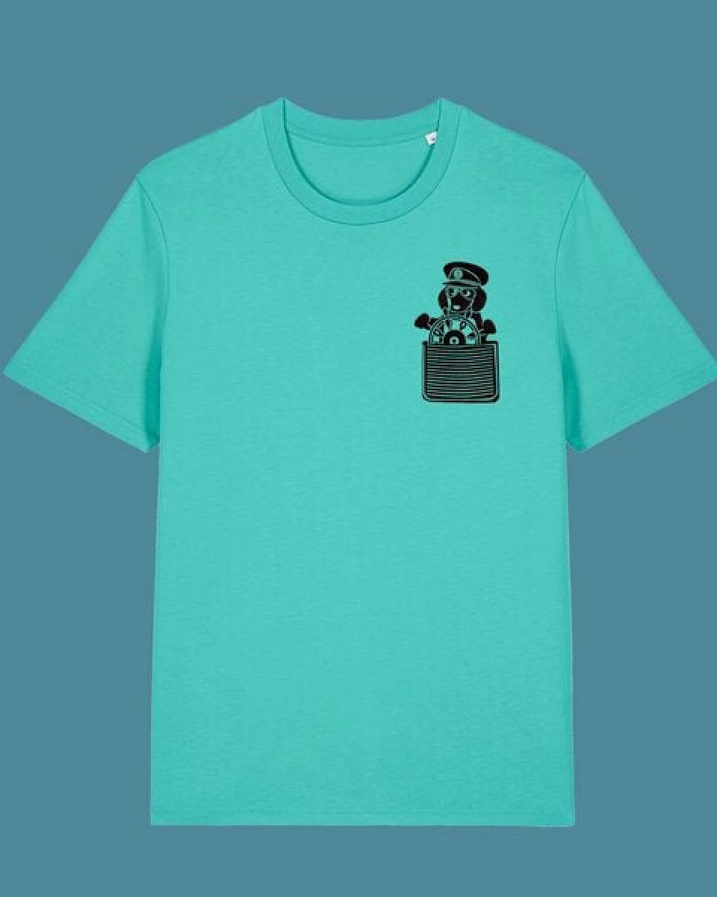 päfjes Dackel / Dackelkapitän Fair Wear Unisex BioT-Shirt – Ansicht 3