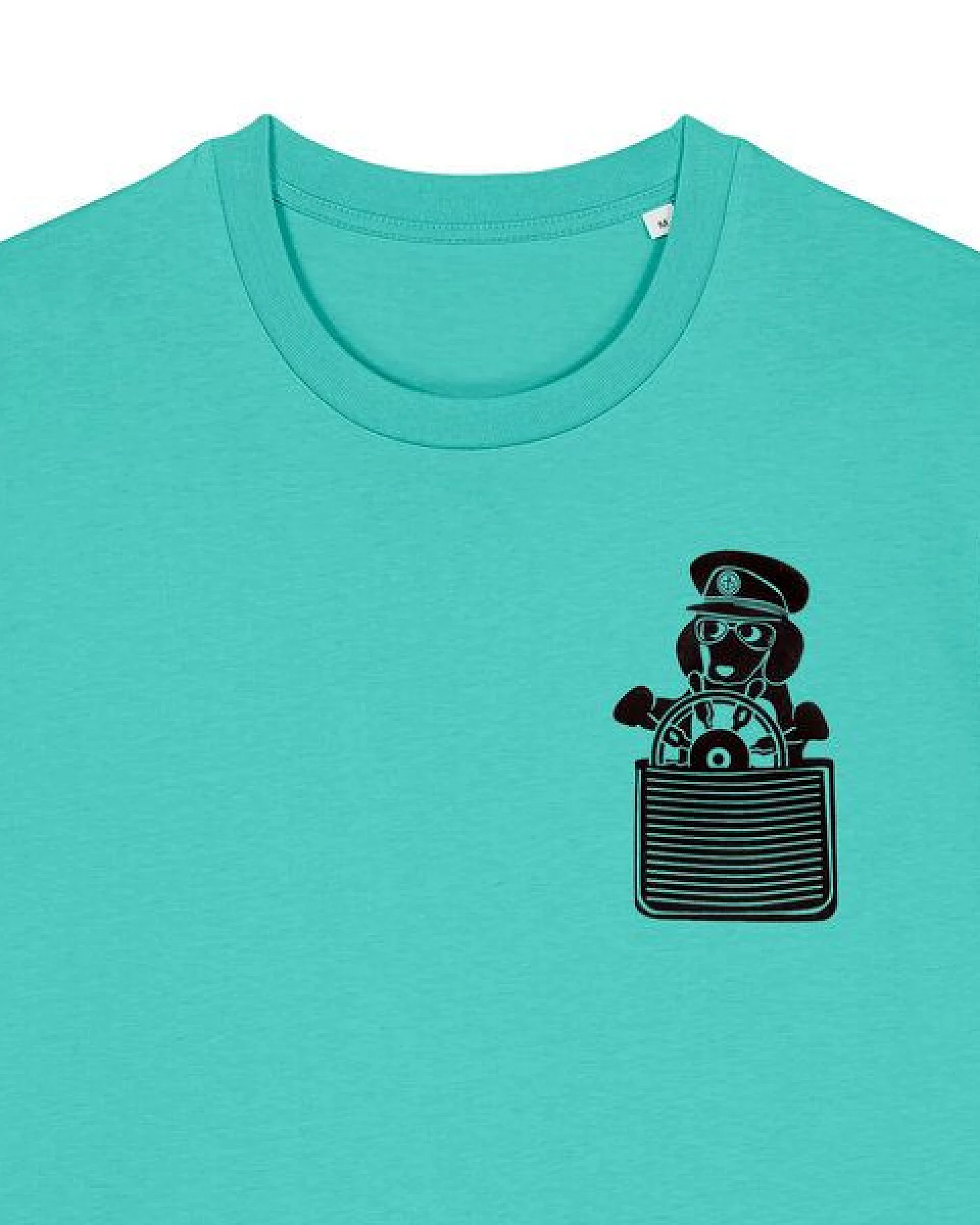 päfjes Dackel / Dackelkapitän Fair Wear Unisex BioT-Shirt – Ansicht 4