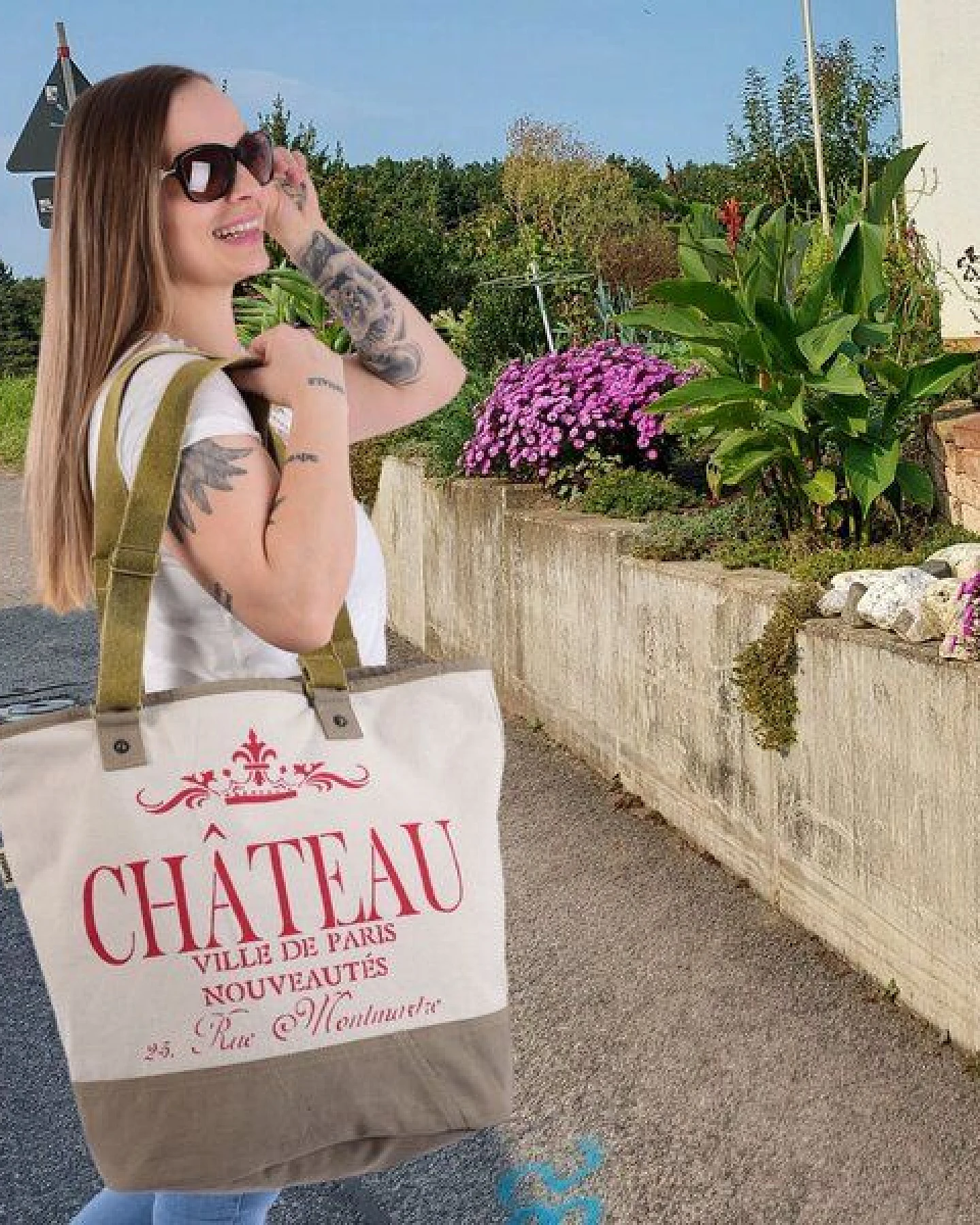 Sunsa XXL Tasche, Vintage Weekender Vegane Badetasche Große Canvas Shopper – Ansicht 2