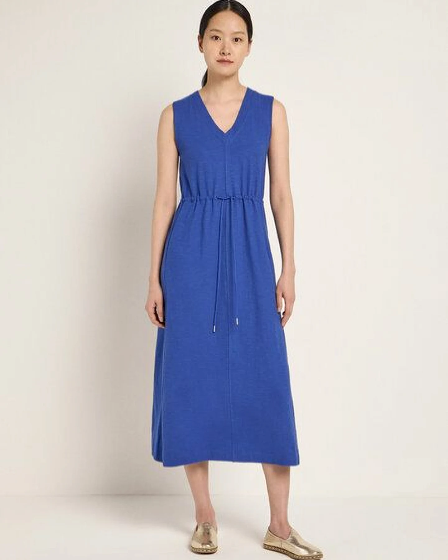 LANIUS Maxikleid (GOTS) aus Bio-Baumwolle – Ansicht 3