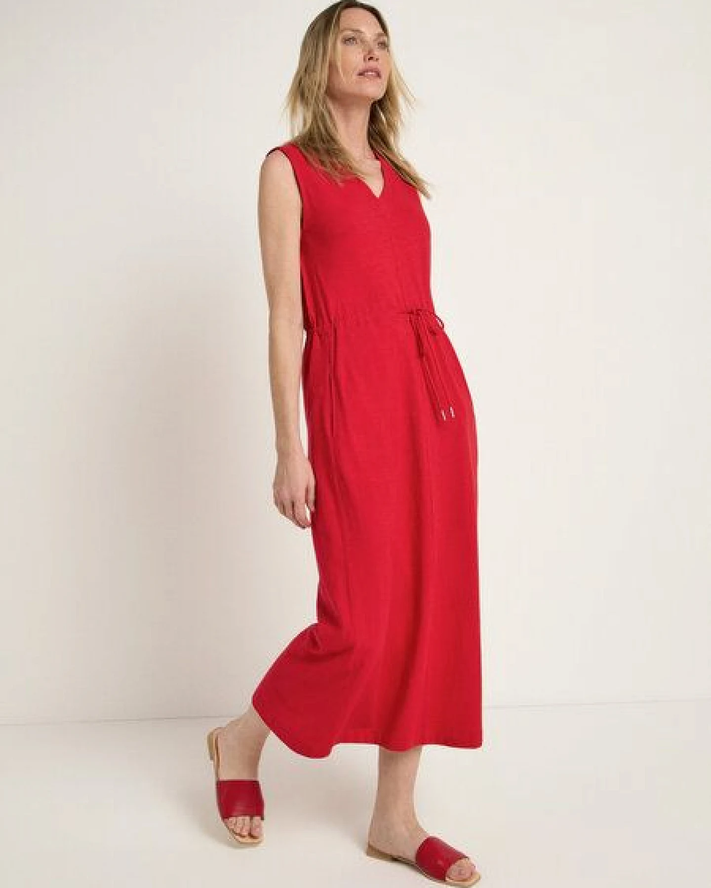 LANIUS Maxikleid (GOTS) aus Bio-Baumwolle – Ansicht 2