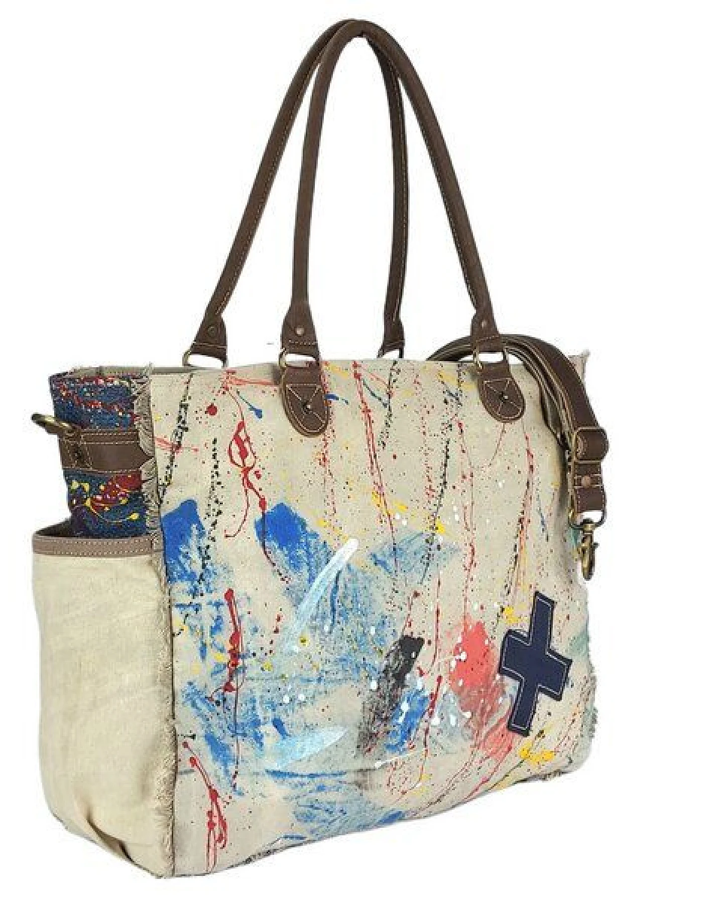 Sunsa XXL Handtasche Canvas Schultertasche Nachhaltige Große Weekender Damen Tasche – Ansicht 3