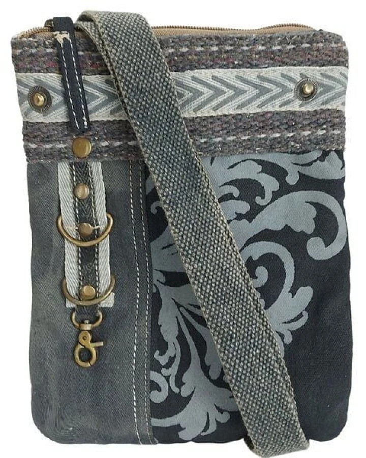 Sunsa Damen Handy Tasche, kleine Umhängetasche aus Canvas. Vintage Cross Over bag