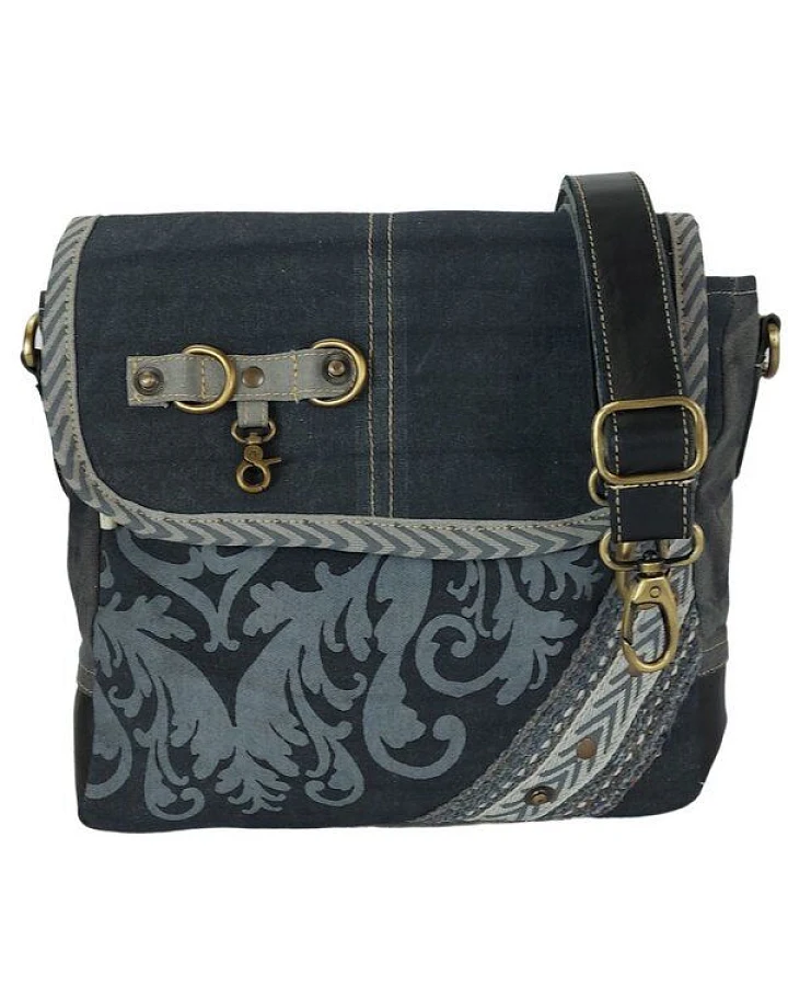 Sunsa Messenger Tasche Vintage Umhängetasche Canvas Schultertasche Mittelgroße Corssbody Bag