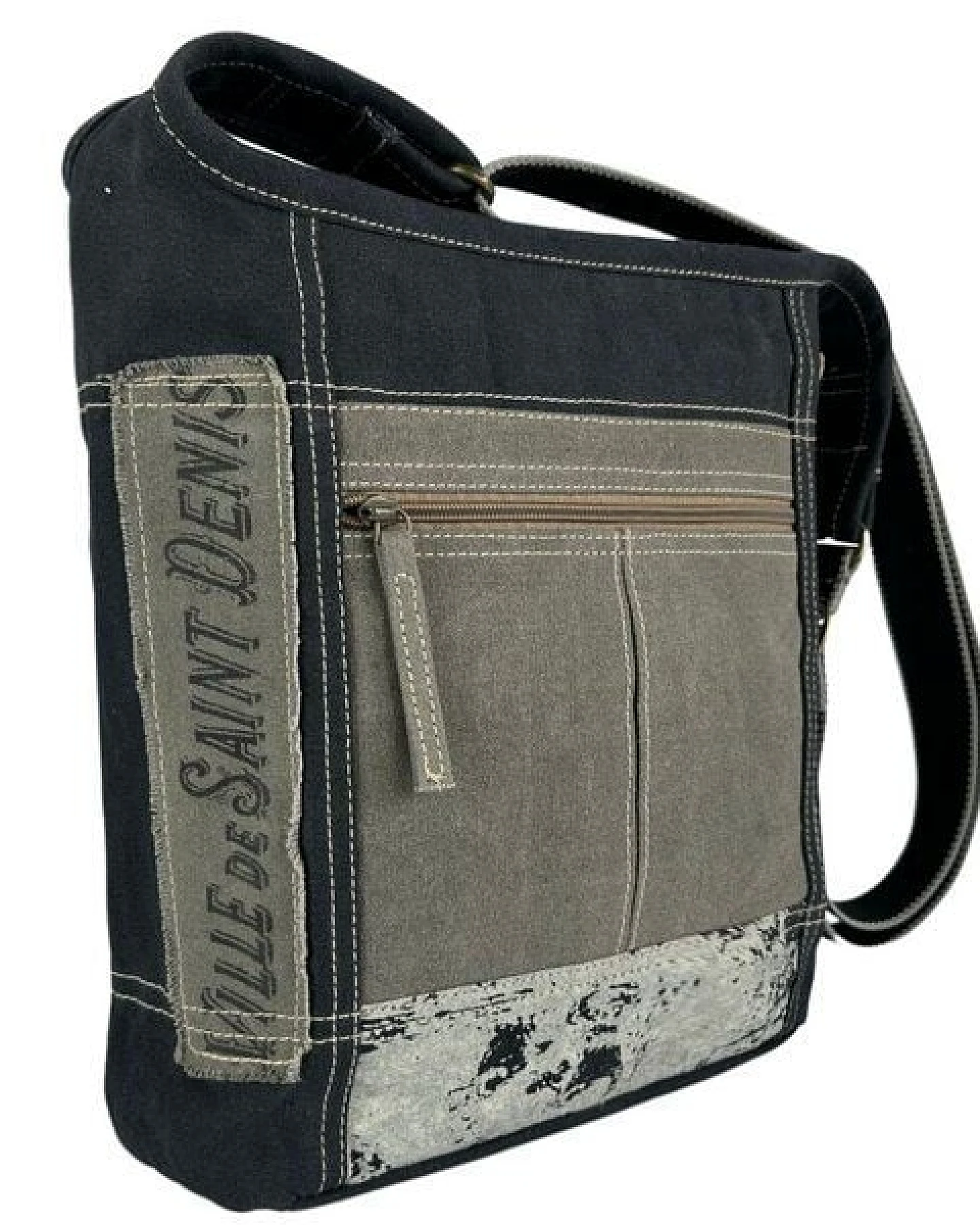 Sunsa Canvas Umhängetasche. Vintage Stil Crossbody Hobo Tasche. – Ansicht 4
