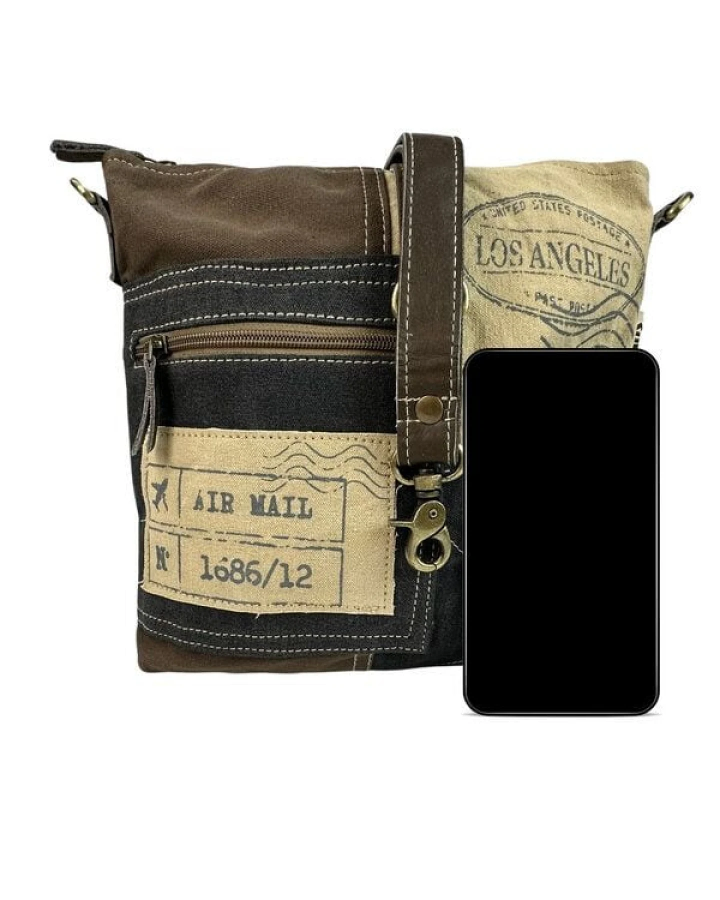 Sunsa Canvas Umhängetasche Vintage Schultertasche Damen Crossbody Tasche – Ansicht 3