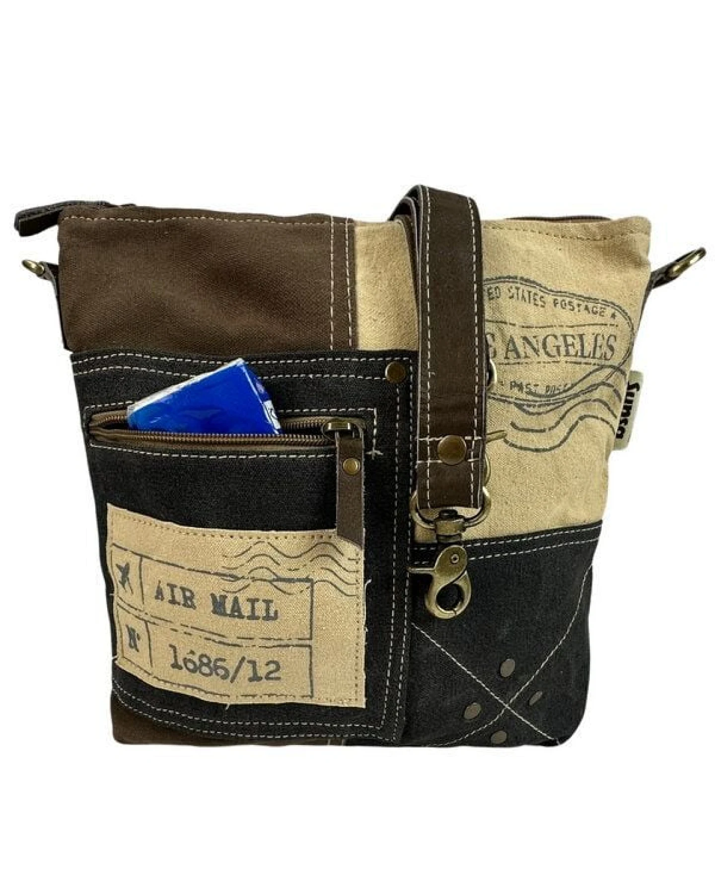 Sunsa Canvas Umhängetasche Vintage Schultertasche Damen Crossbody Tasche – Ansicht 4