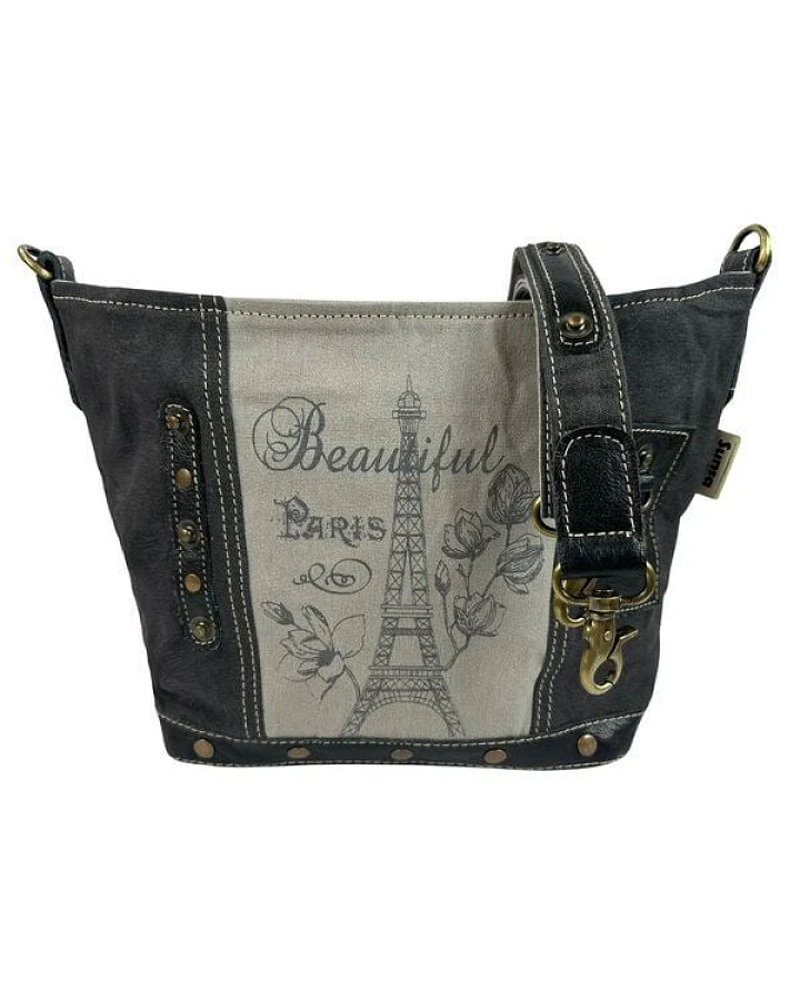 Sunsa Damen Umhängetasche Schultertasche Crossbody Tasche aus Canvas