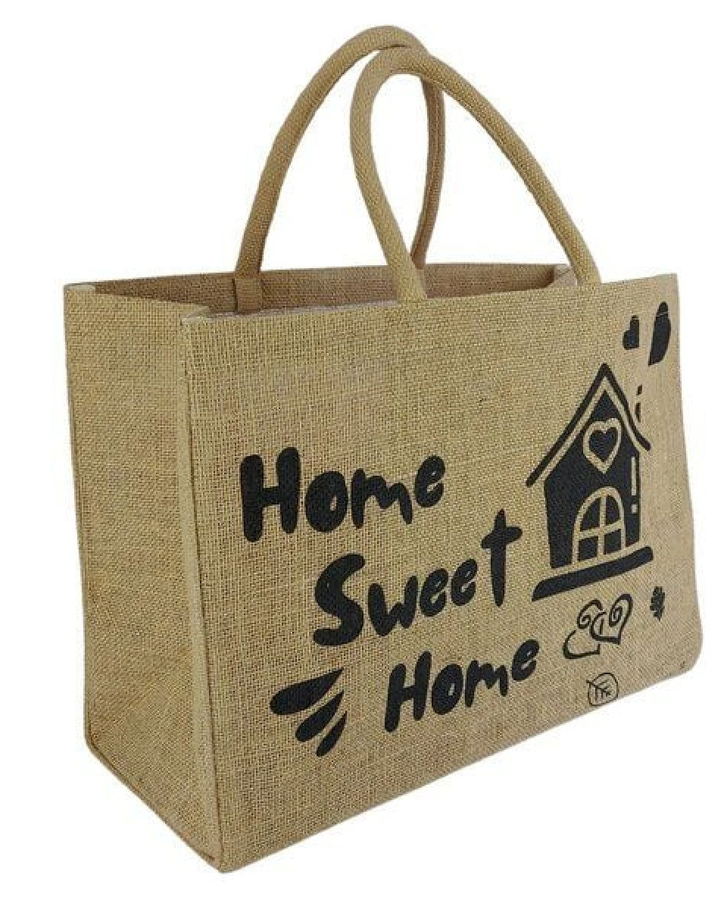 Domelo große Jute Einkaufskorb, Vegane Einkaufstasche nachhaltige Handtasche/ Shopper – Ansicht 4