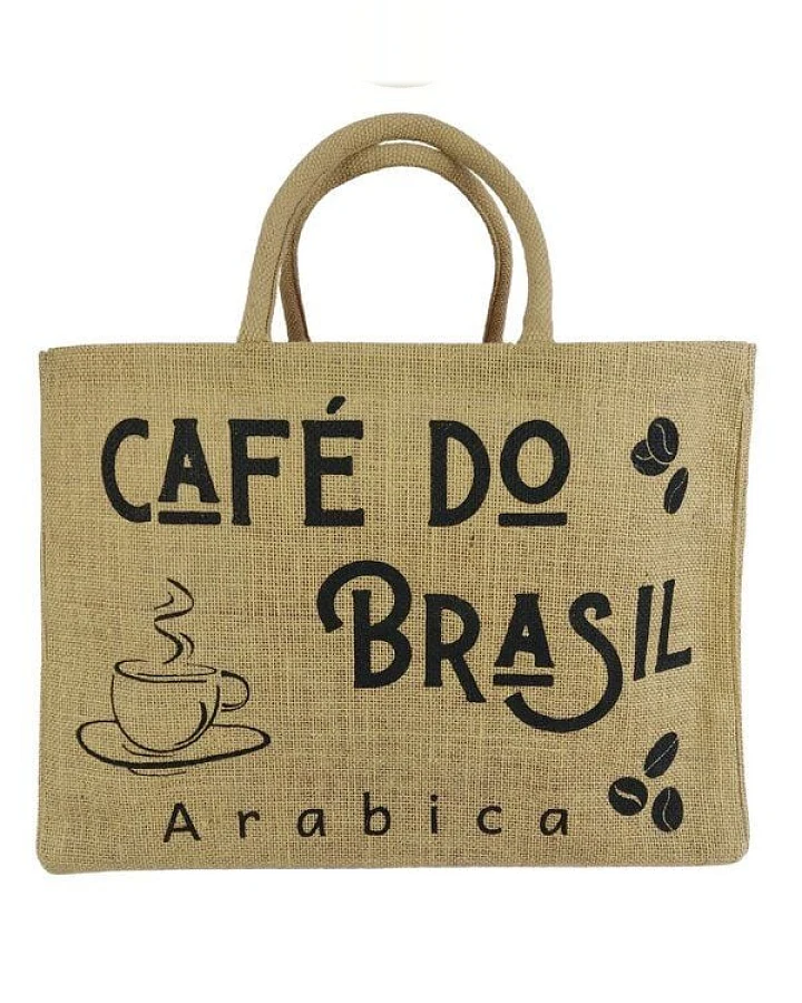 Domelo große Jute Einkaufskorb, Vegane Einkaufstasche nachhaltige Handtasche/ Shopper
