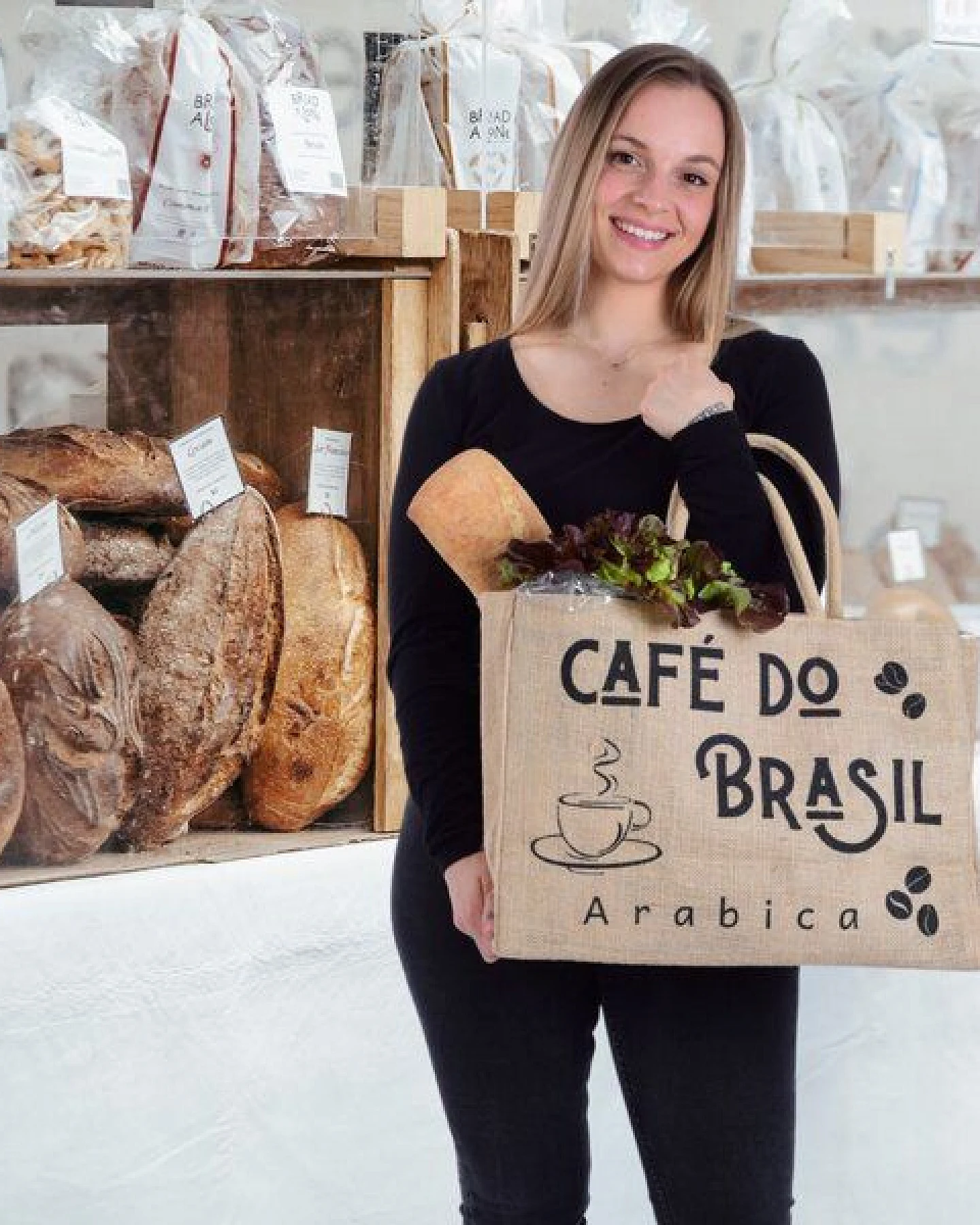 Domelo große Jute Einkaufskorb, Vegane Einkaufstasche nachhaltige Handtasche/ Shopper – Ansicht 2