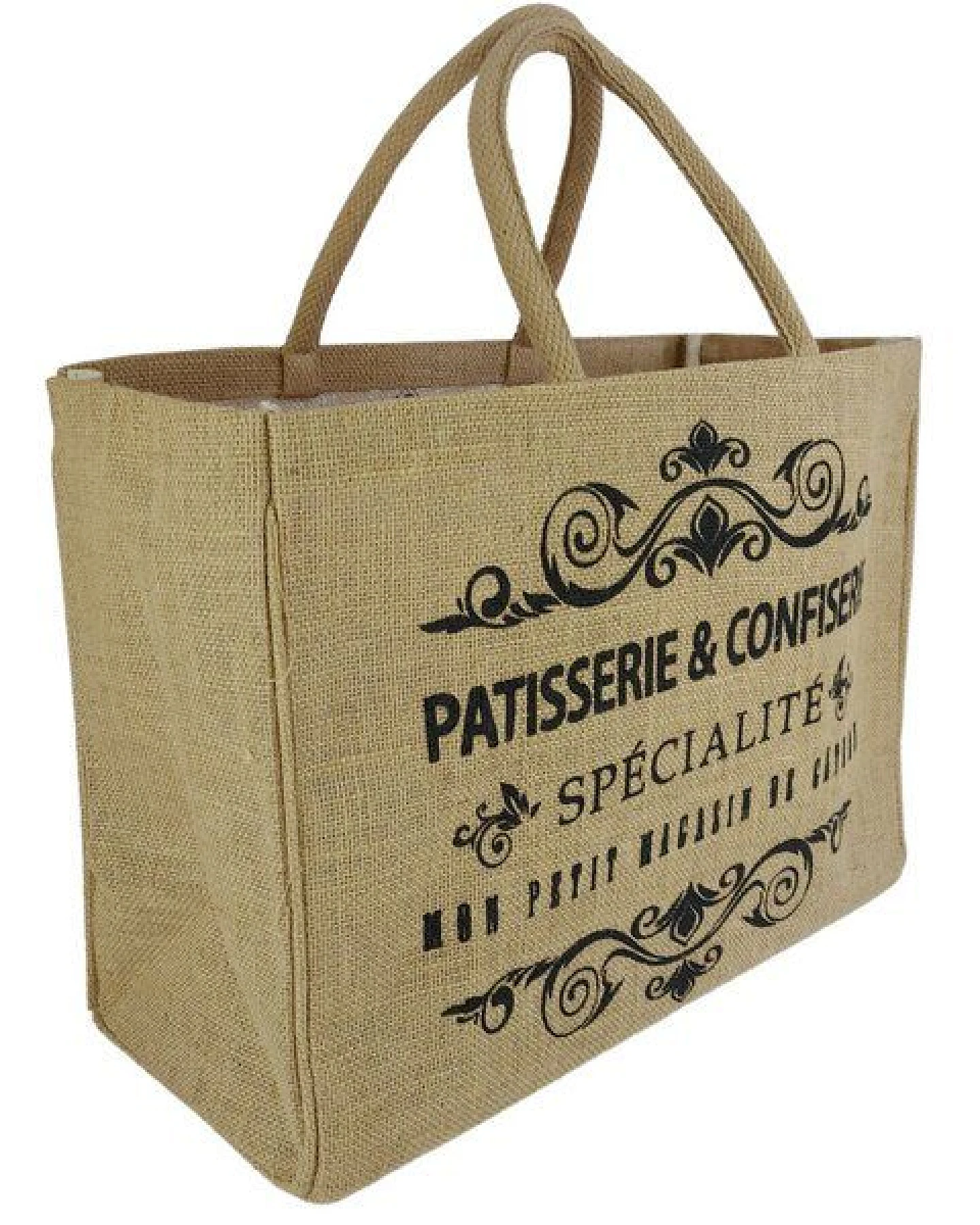 Domelo große Jute Einkaufskorb, Vegane Einkaufstasche Handtasche/ Shopper – Ansicht 4