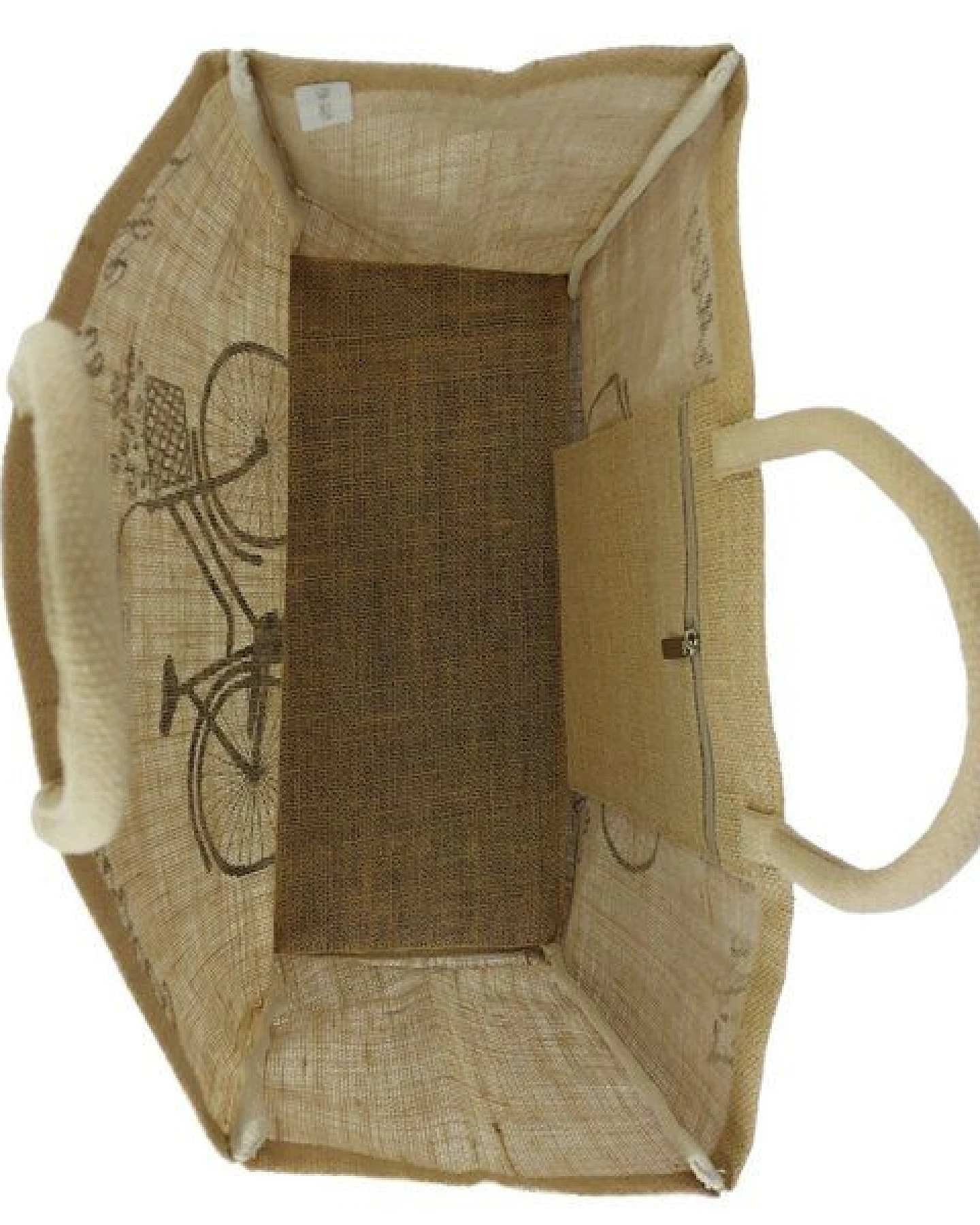Domelo große Jute Einkaufskorb, Vegane Einkaufstasche nachhaltige Handtasche/ Shopper – Ansicht 4