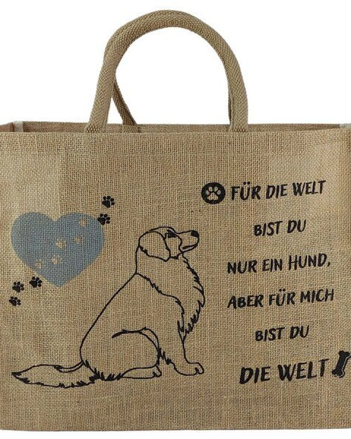 Domelo große Jute Einkaufskorb, Vegane Einkaufstasche nachhaltige Handtasche/ Shopper