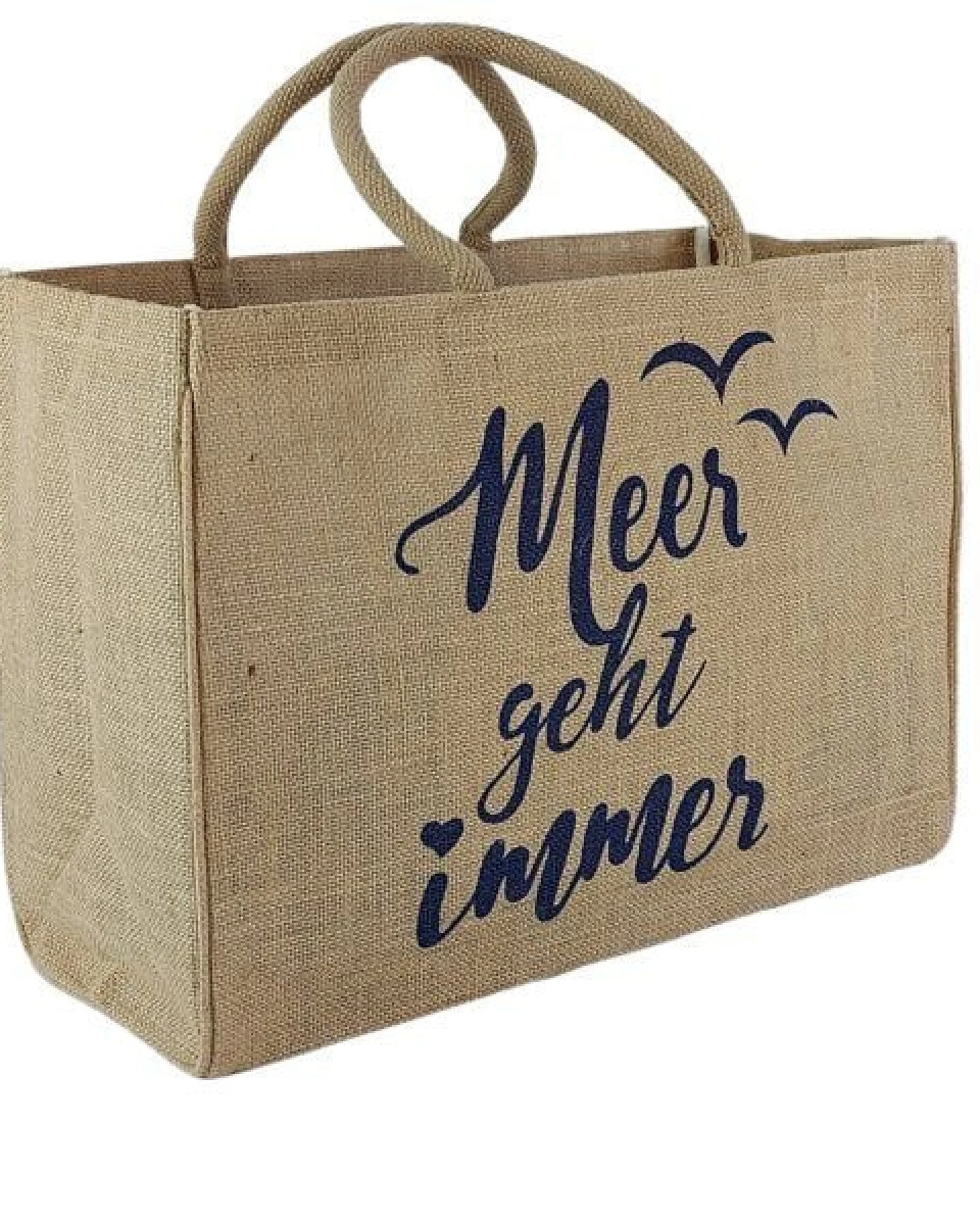 Domelo große Jute Einkaufskorb, Vegane Einkaufstasche nachhaltige Handtasche/ Shopper – Ansicht 4
